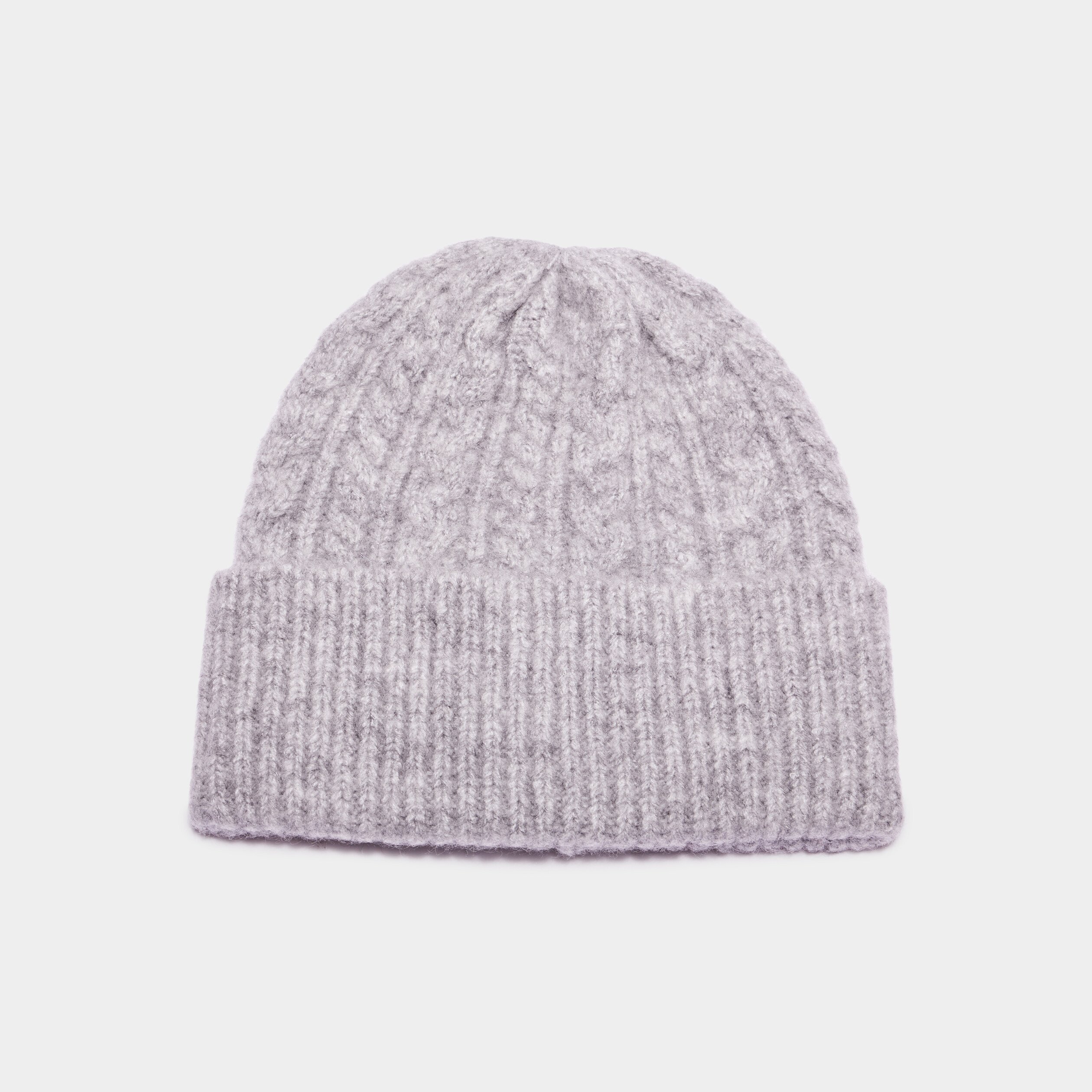 bonnet tricote torsades gris femme Bonnet tricoté torsades gris femme