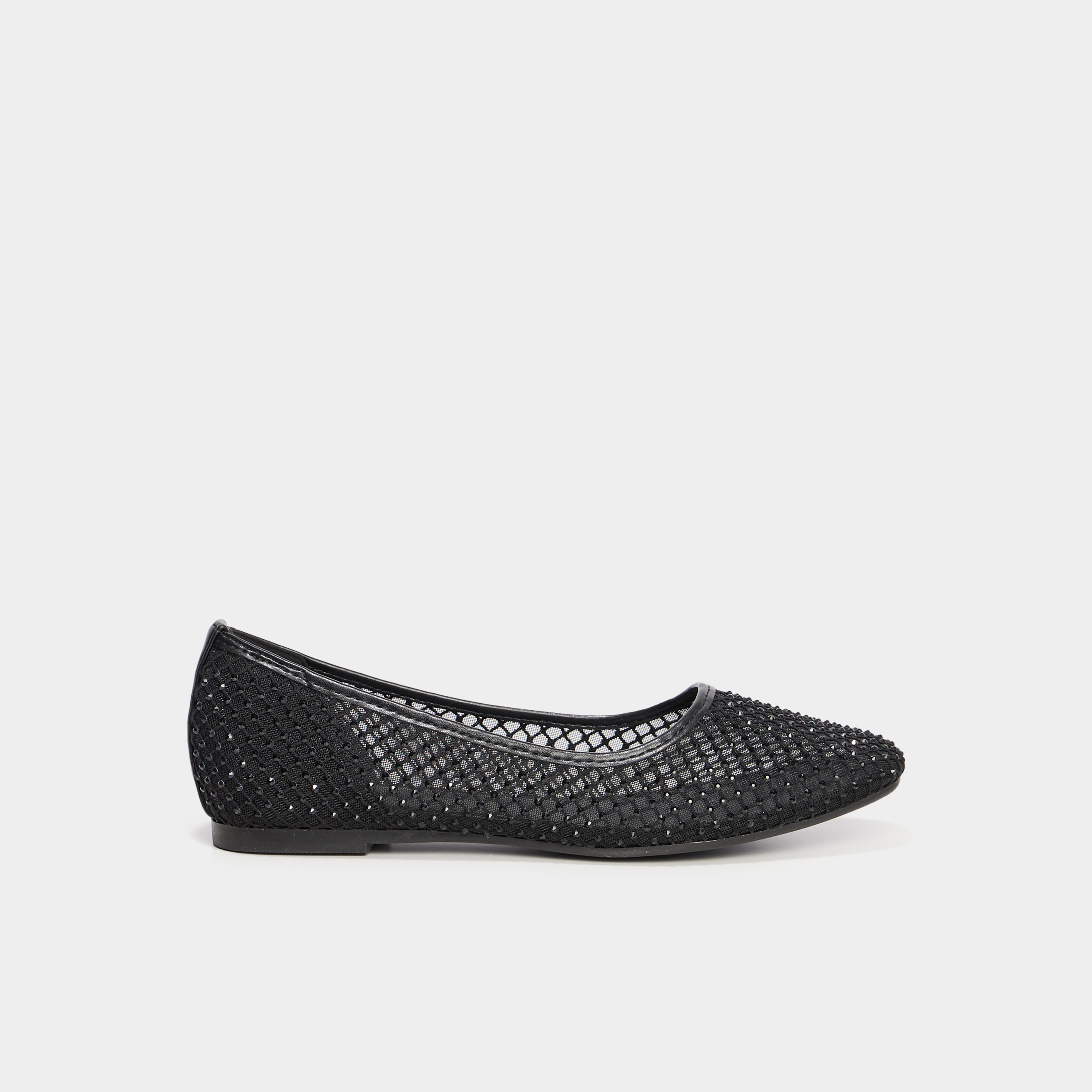 Ballerines strass noir femme