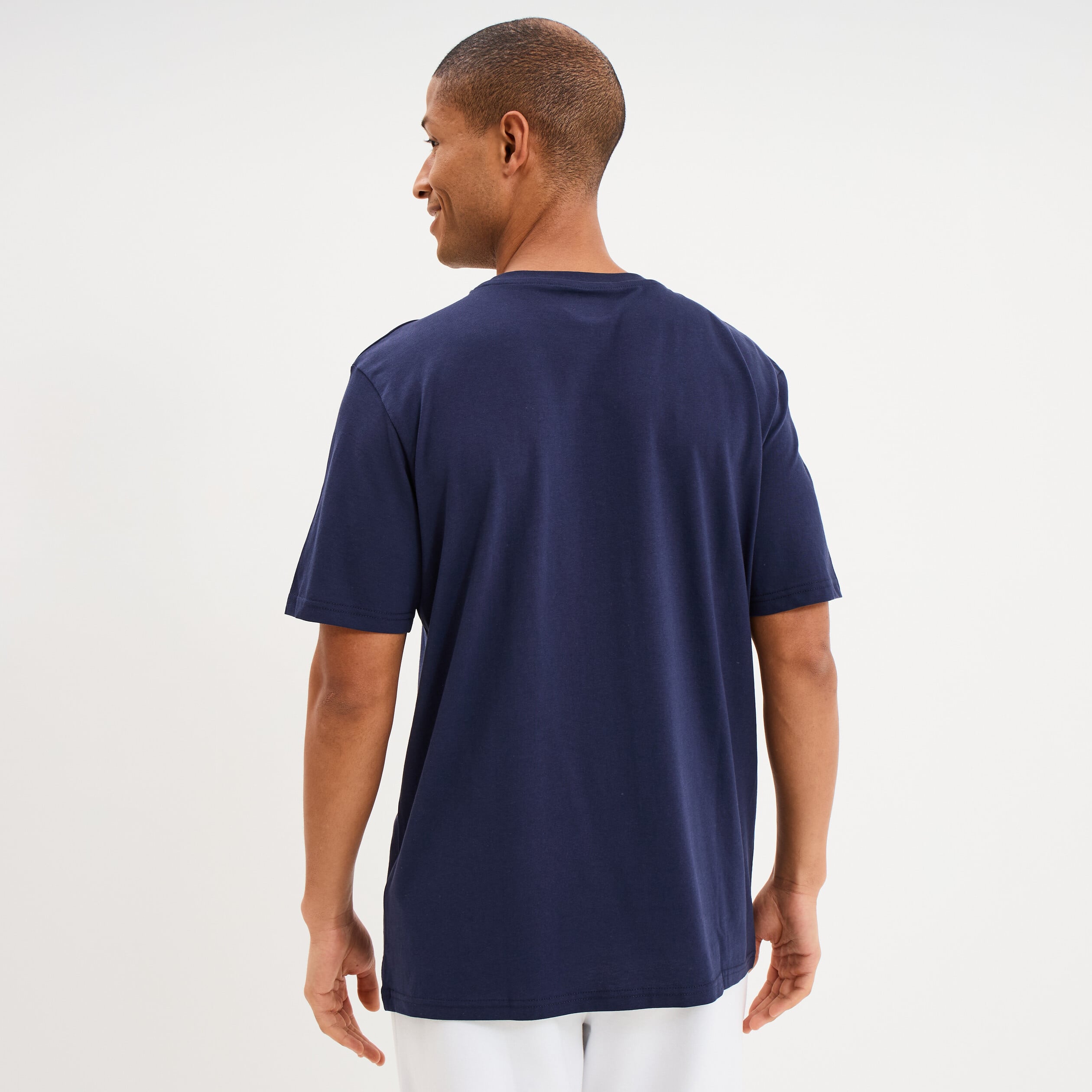 T-shirt avec manches courtes coton Kappa bleu marine homme