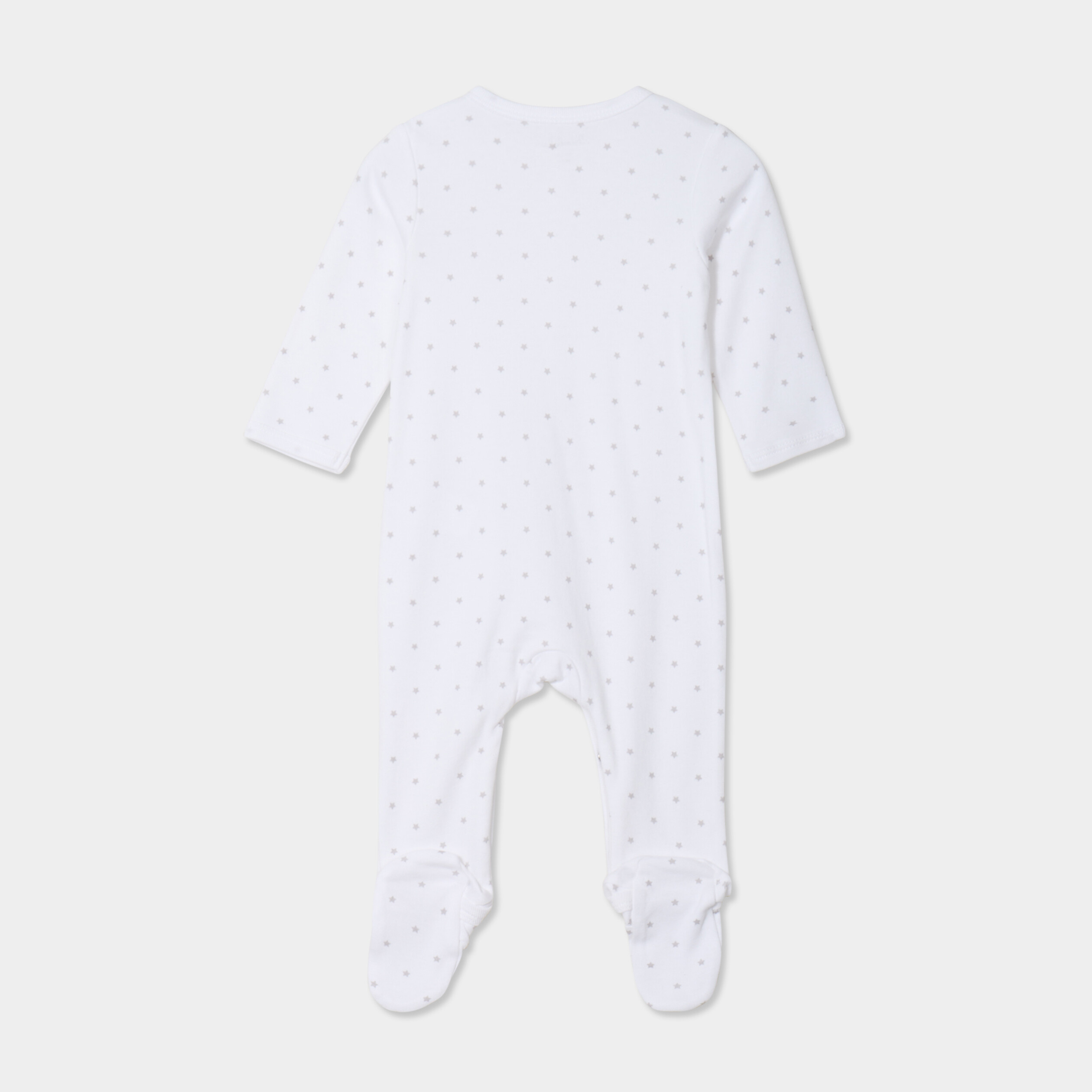 ensemble body croise et dors bien coton blanc bebe Ensemble body croisé et dors-bien coton blanc bébé
