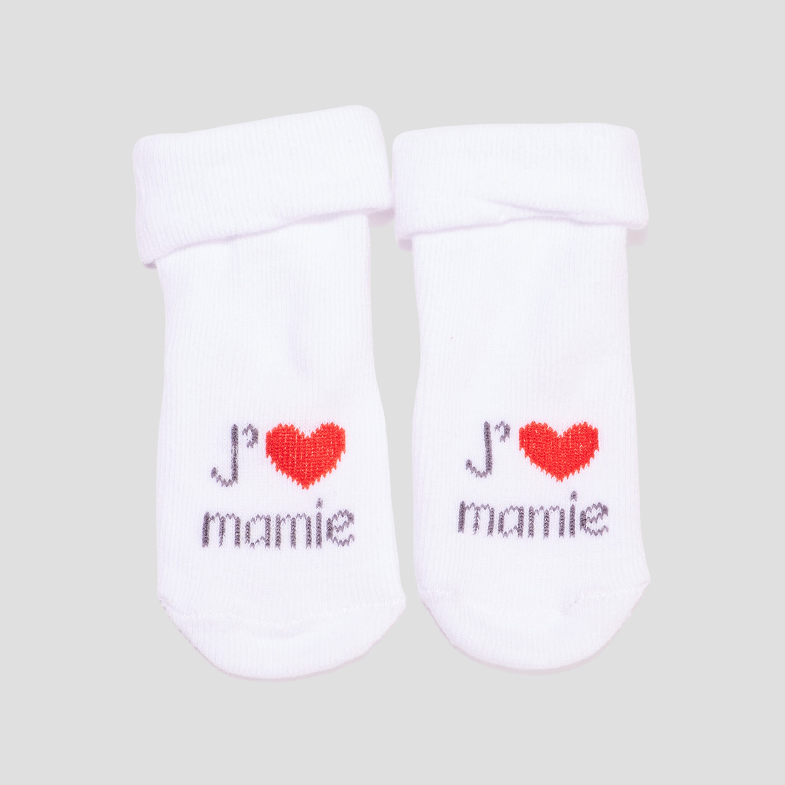Chaussettes coton avec print blanc b&eacute;b&eacute;