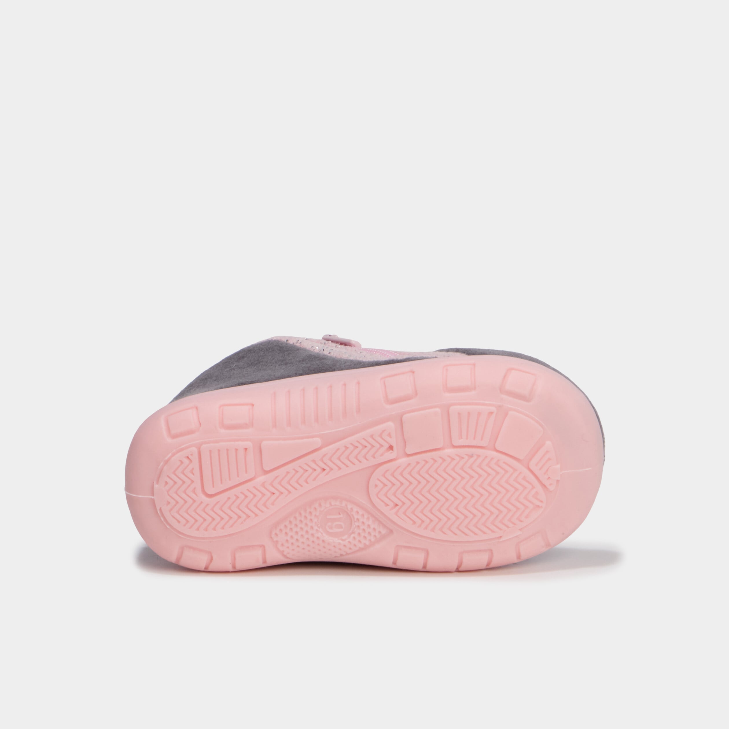 Chaussons botillons effet velours rose b&eacute;b&eacute; fille