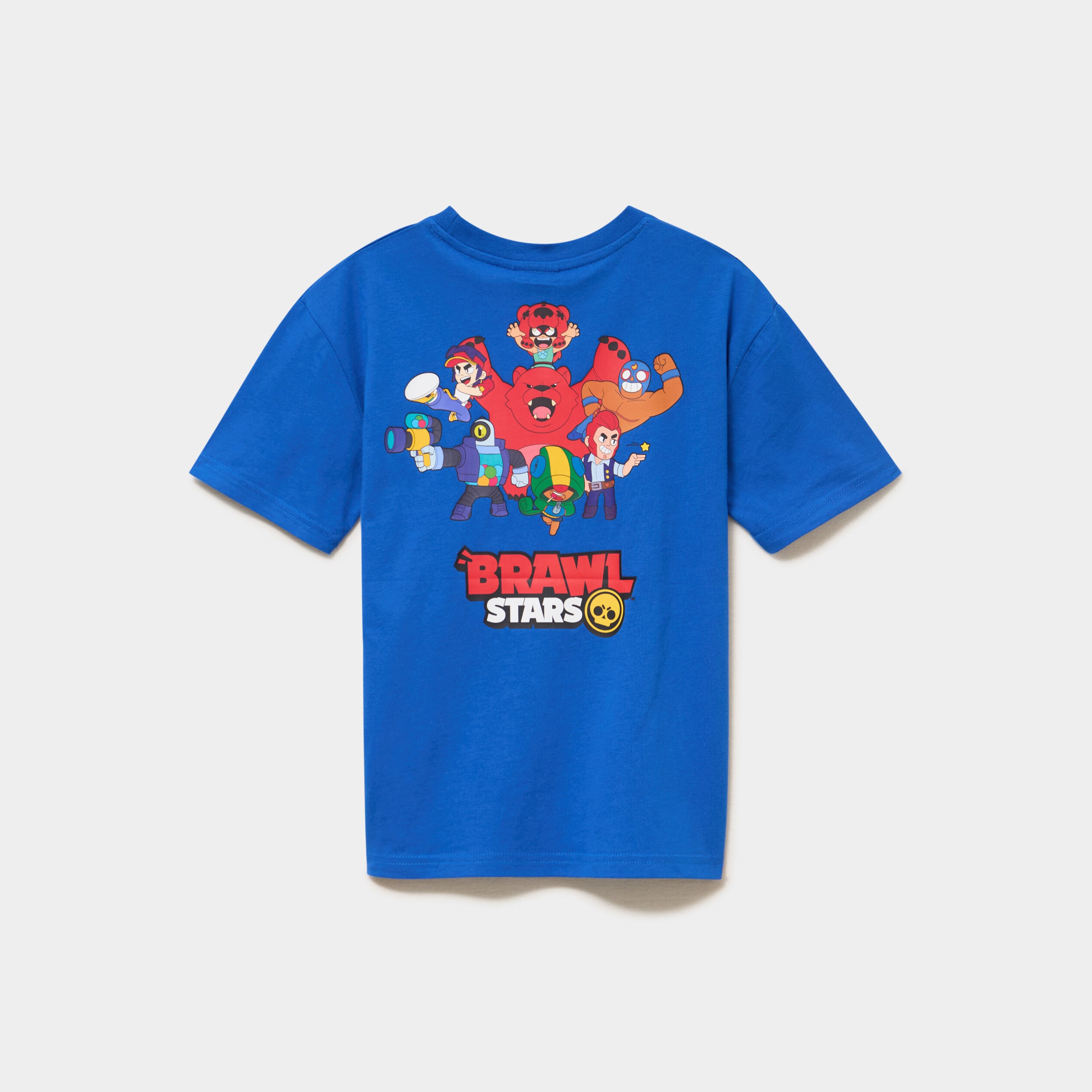 T-shirt col rond coton Brawl Stars bleu marine gar&ccedil;on