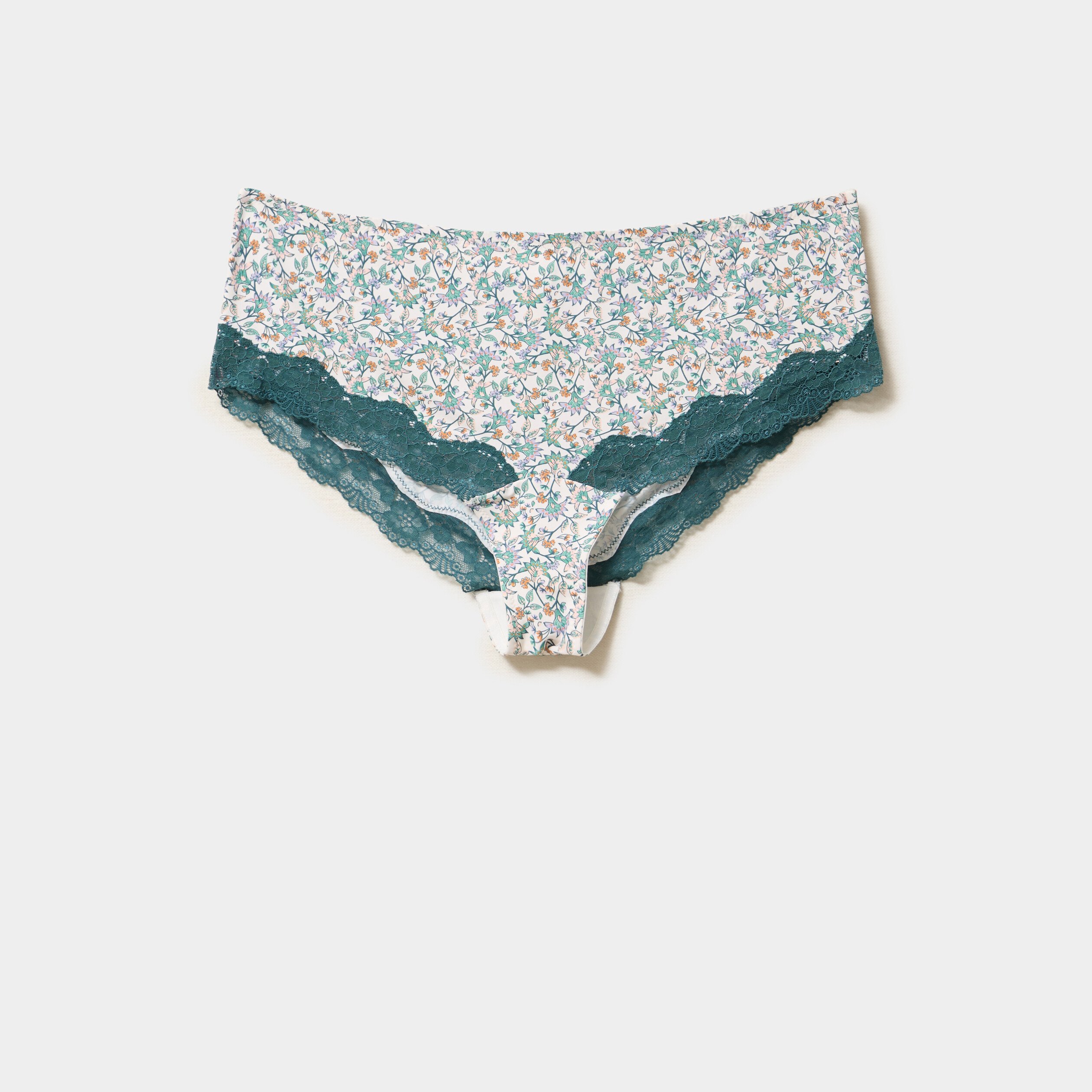 shorty microfibre ecru femmegt Shorty microfibre ecru femme grande taille