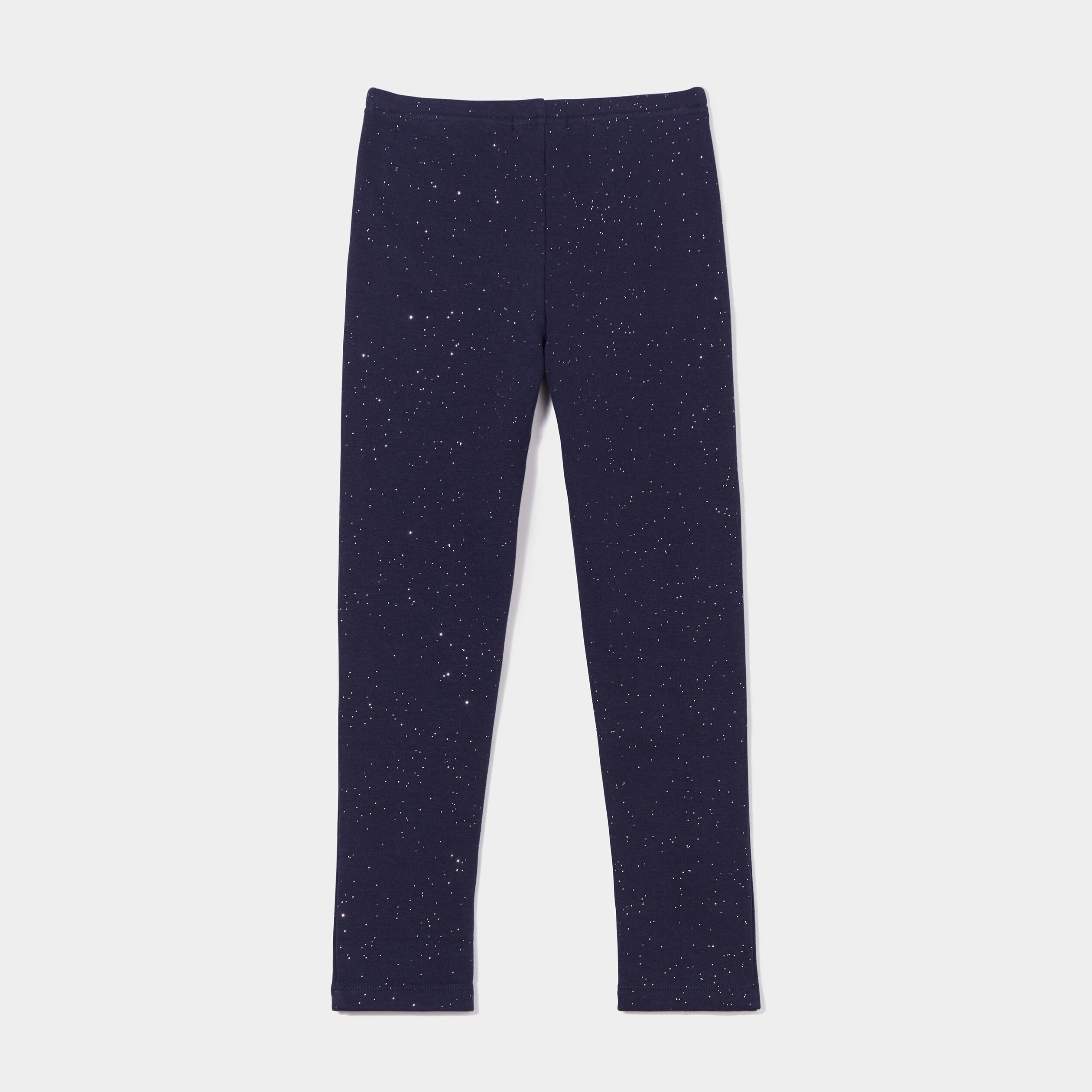 Legging doubl&eacute; chaud bleu marine fille