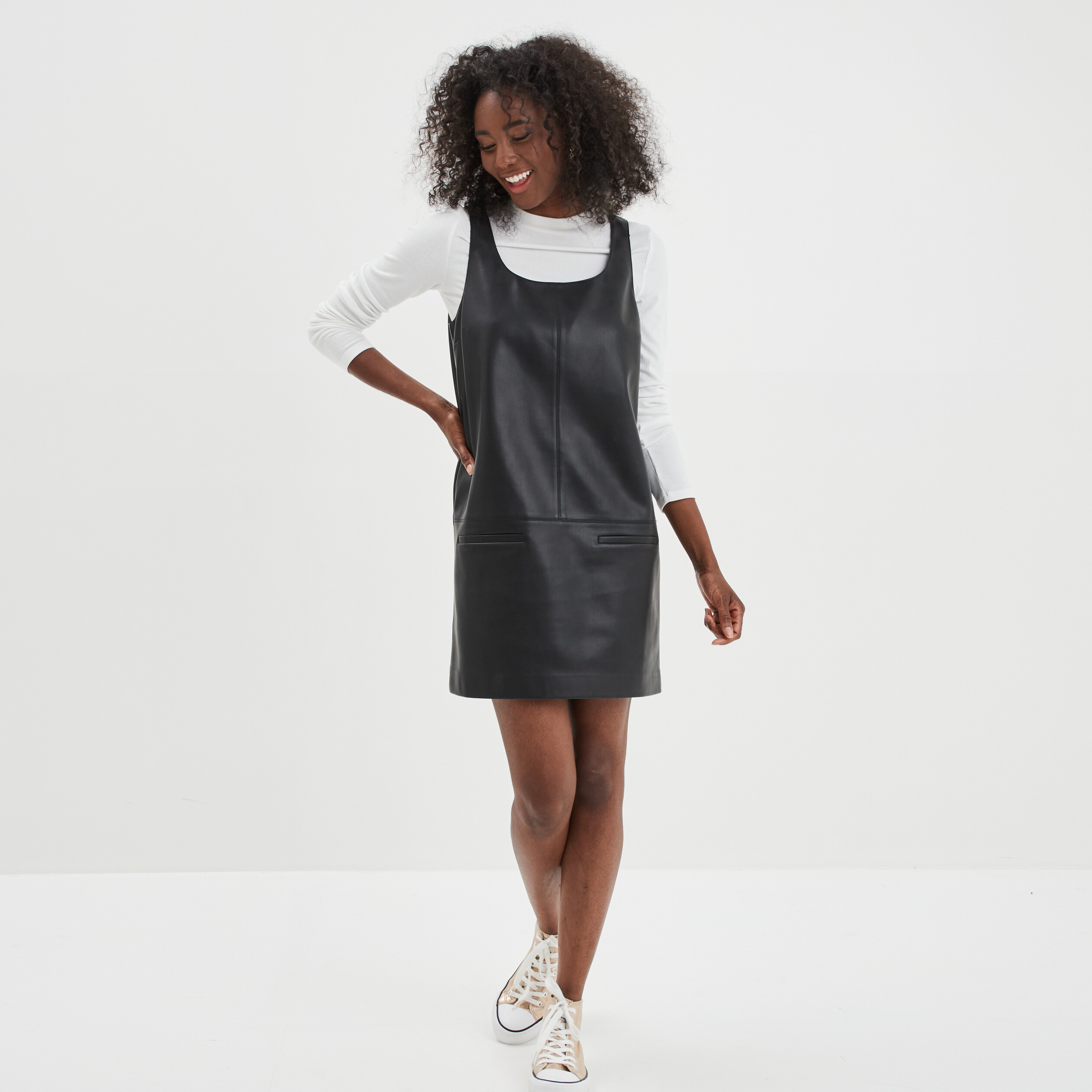 Robe chasuble outlet cuir
