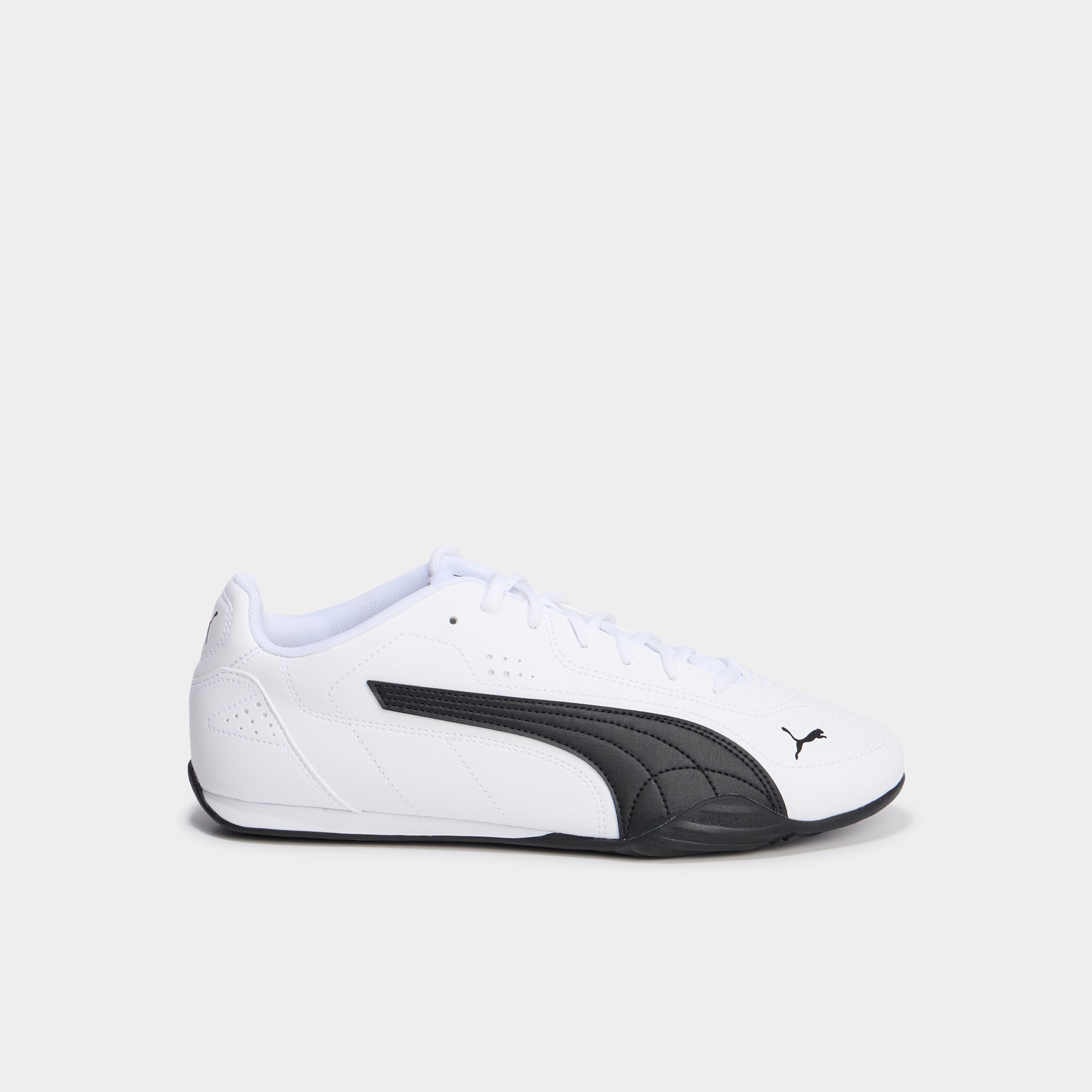 tennis basses a lacets en cuir puma blanc homme Tennis basses à lacets en cuir Puma blanc homme