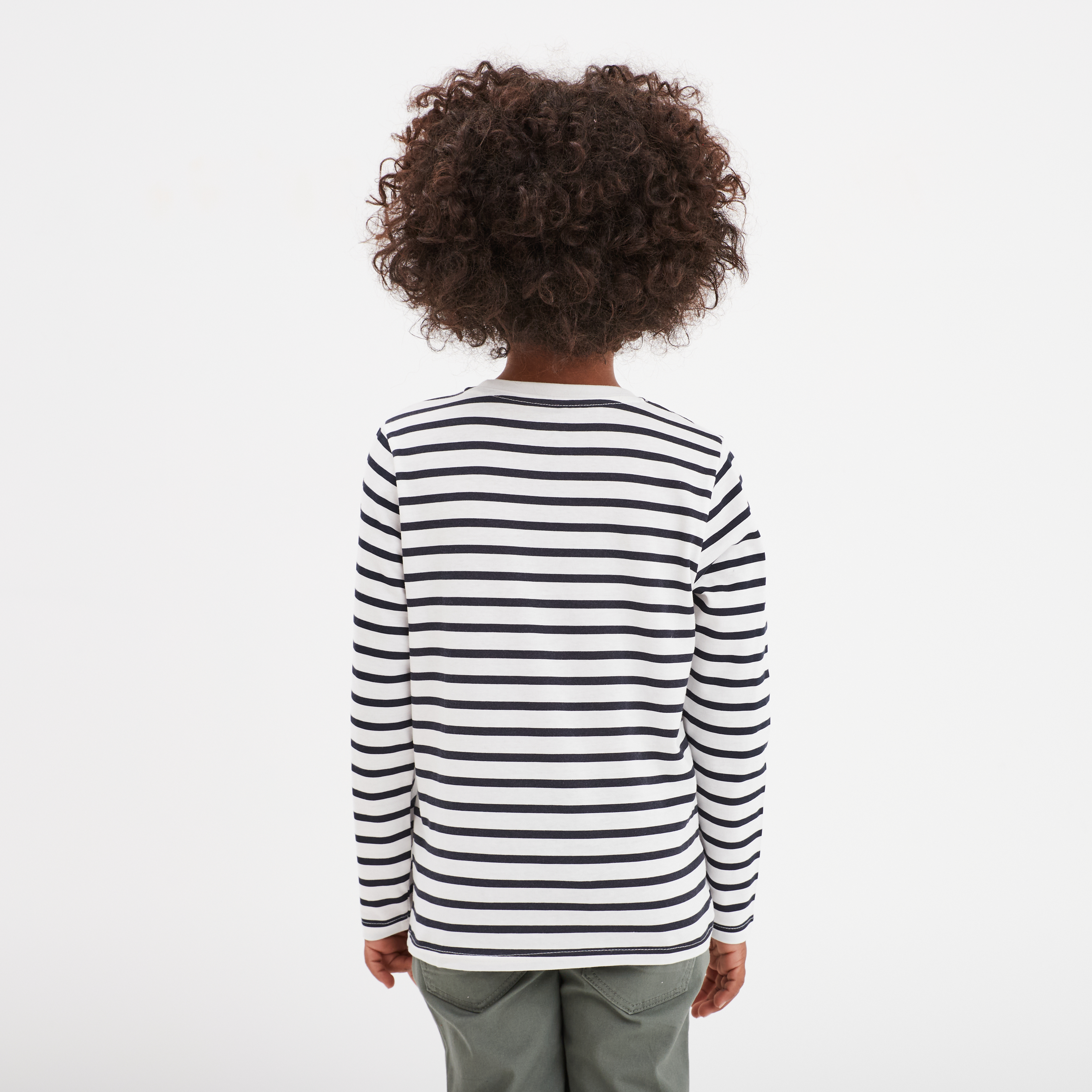 t shirt manches longues coton ecru garcon T-shirt manches longues coton ecru garçon