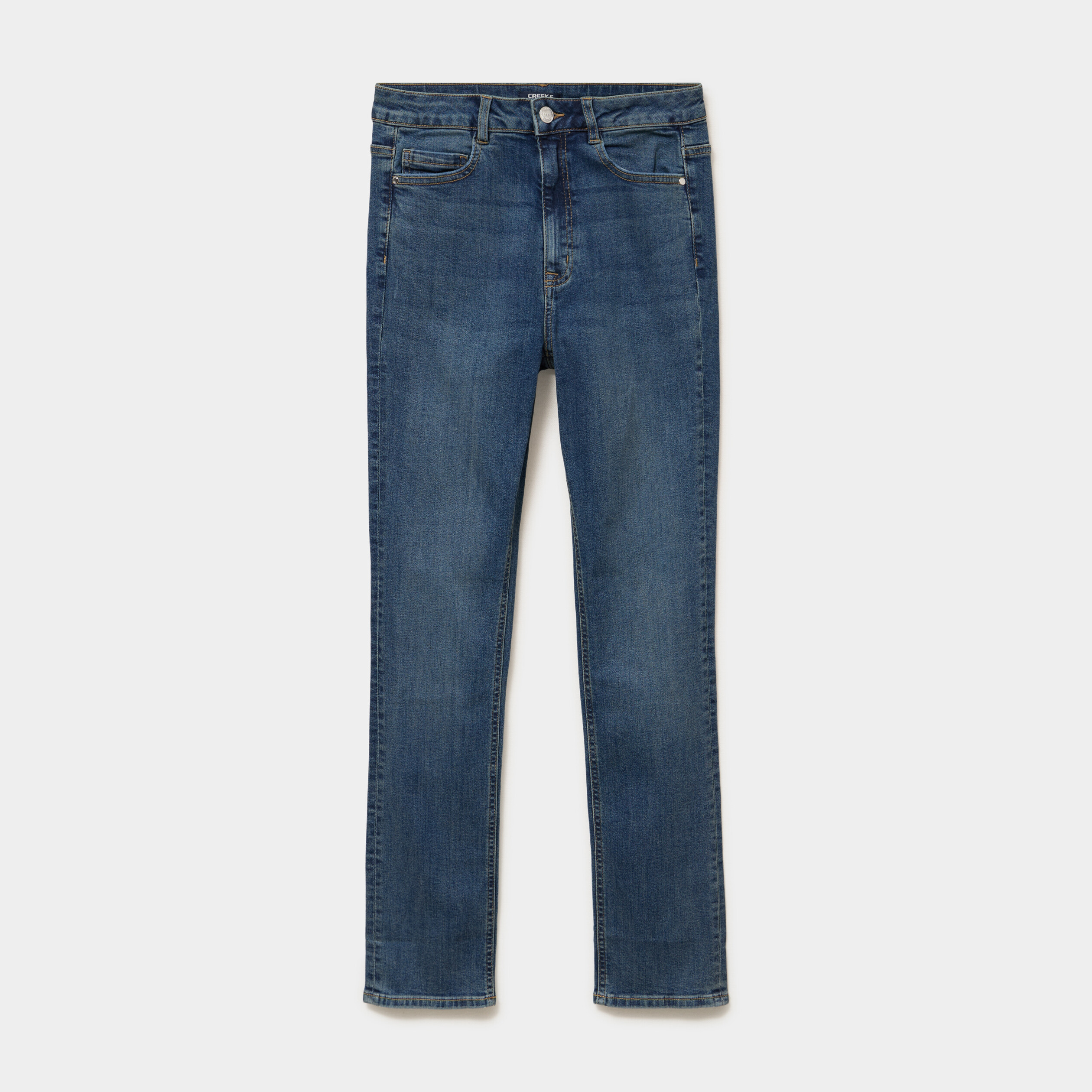 Jeans slim taille haute denim dirty femme