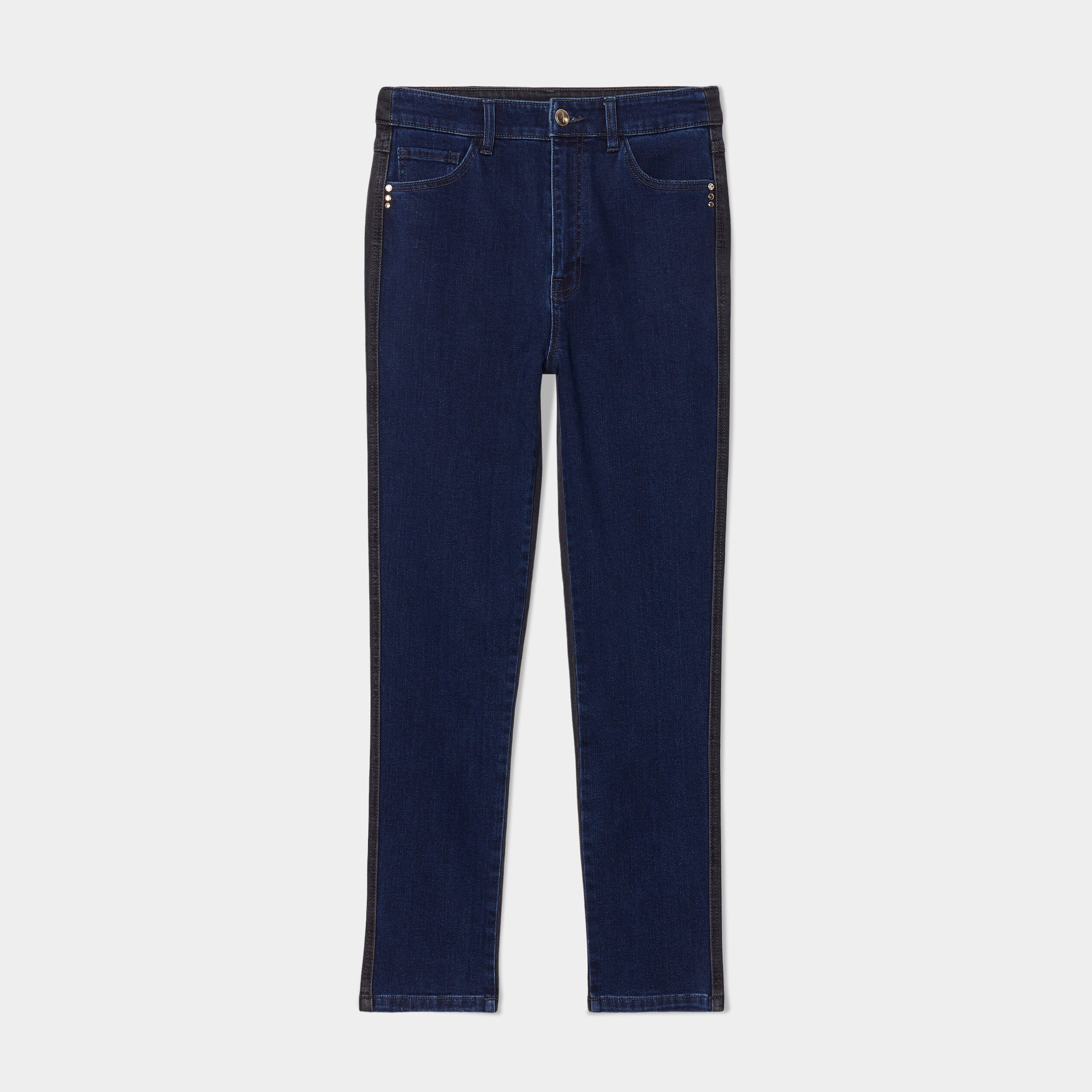 jeans slim 78eme denim double stone femme Jeans slim 7/8ème denim double stone femme