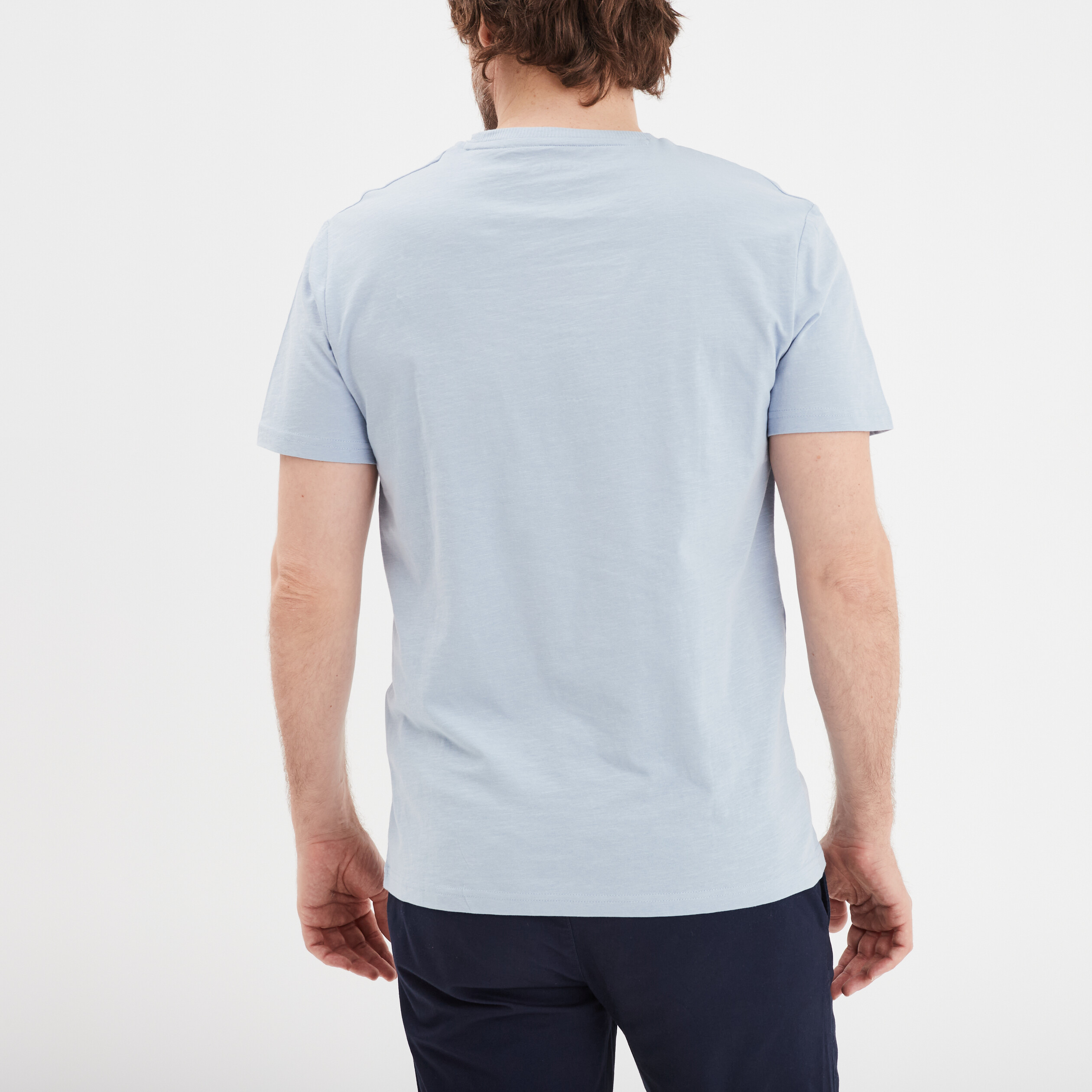 t shirt manches courtes col rond creeks bleu ciel homme T-shirt manches courtes col rond Creeks bleu ciel homme