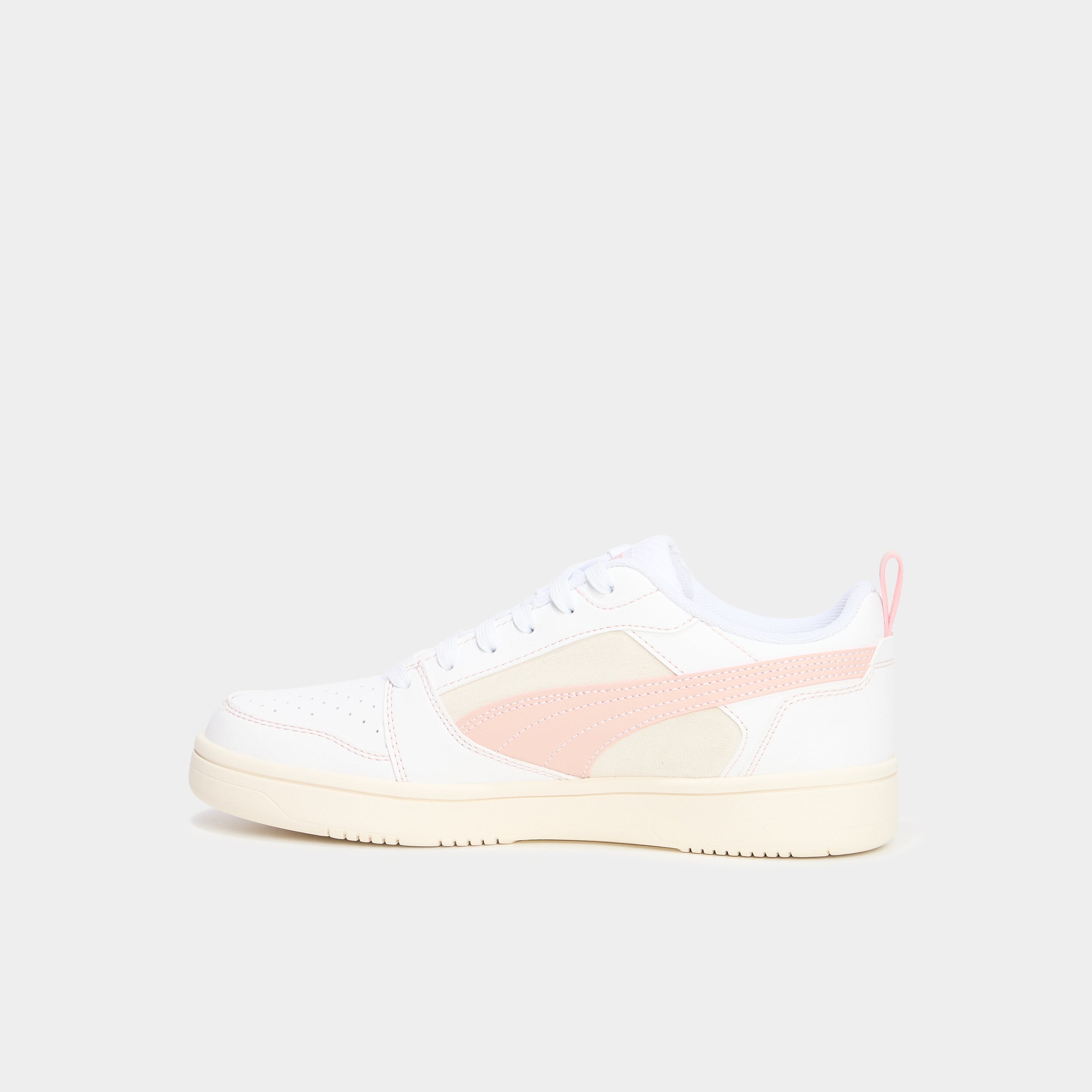 Tennis basses &agrave; lacets Puma rose femme