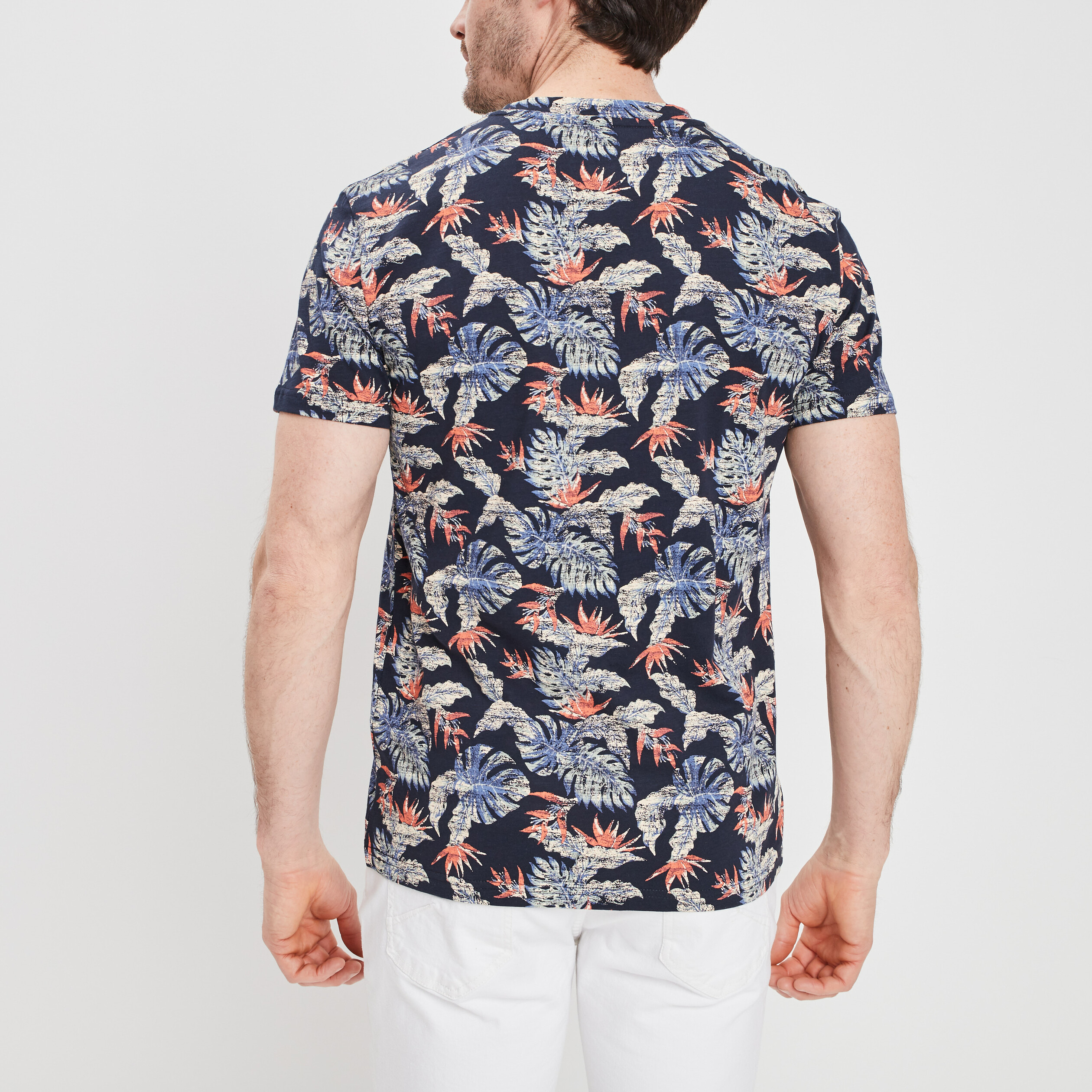 T-shirt manches courtes Creeks bleu marine homme