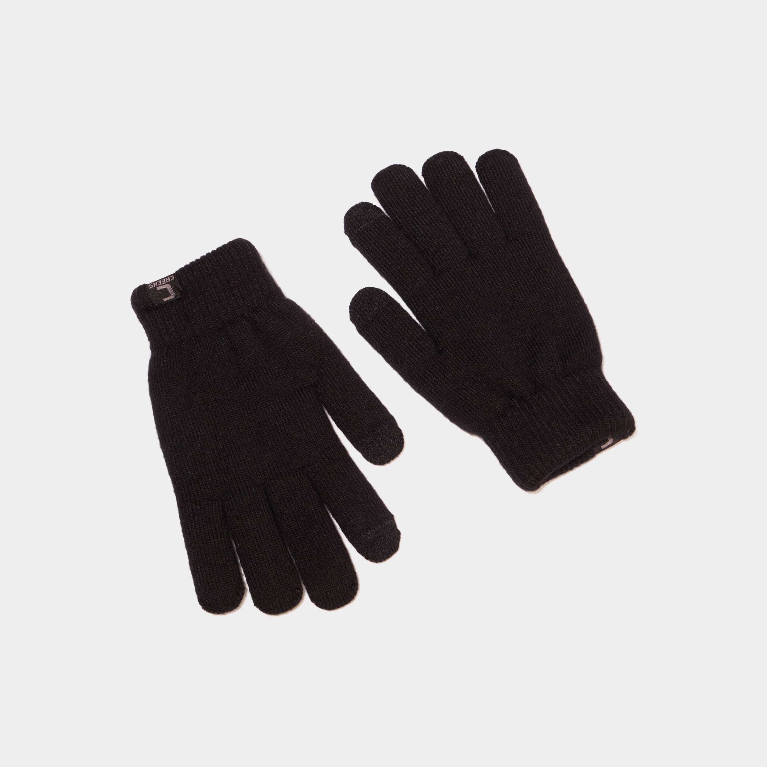 Gants doubl&eacute;s noir homme