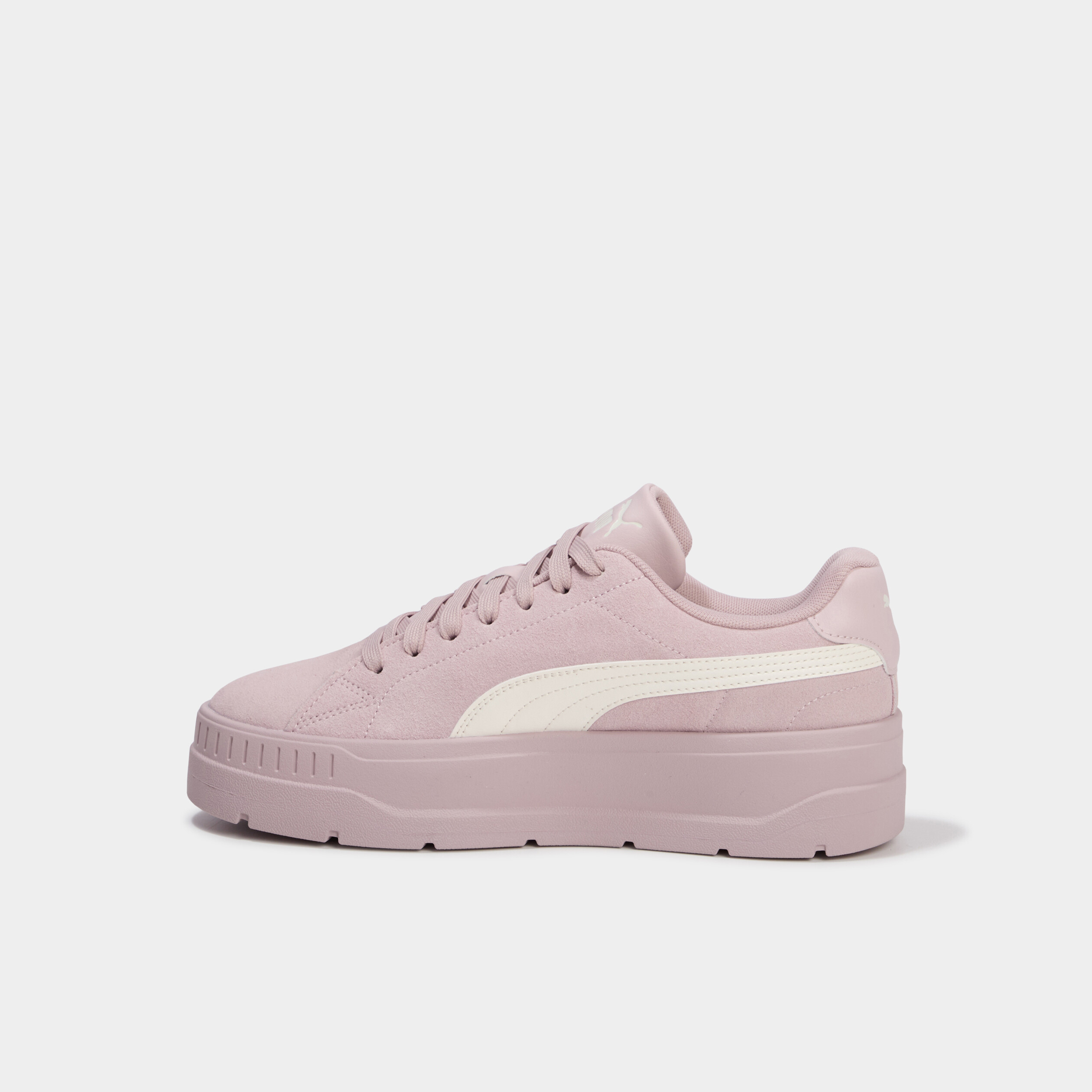 Baskets &agrave; lacets Puma Karmen SD rose poudr&eacute;e femme