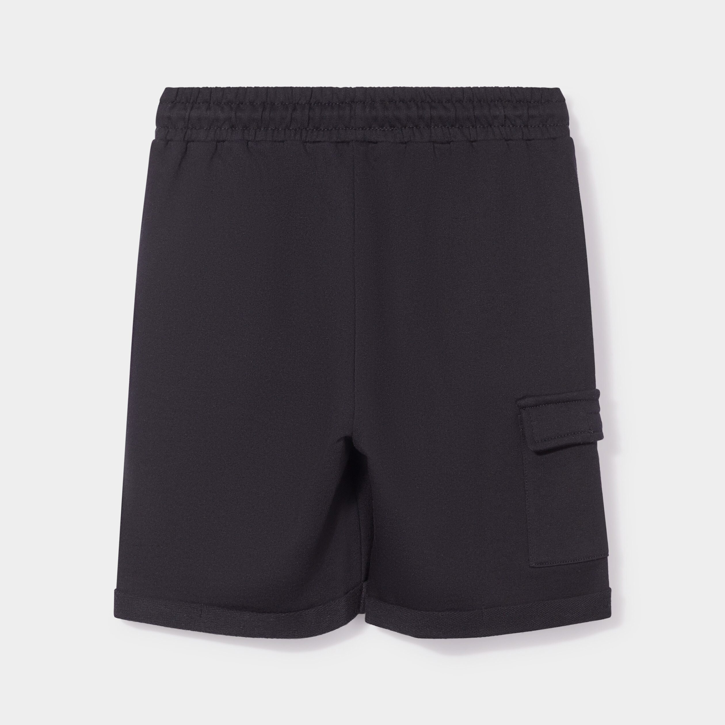 Bermuda regular élastiqué coton Naruto noir garçon