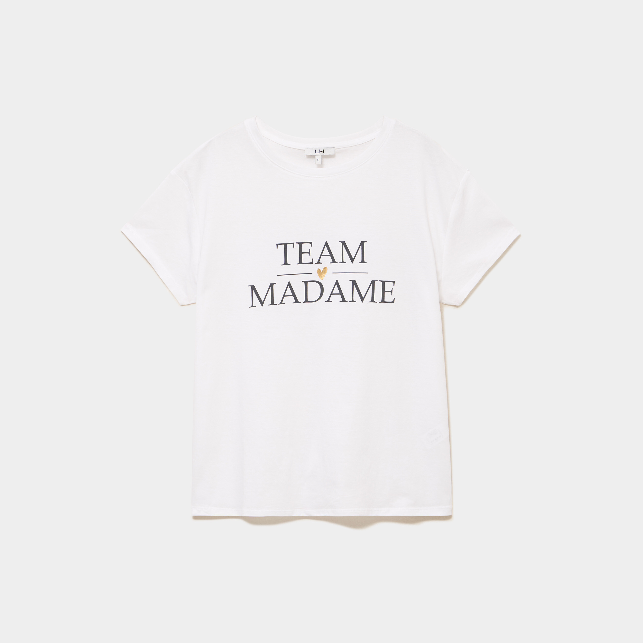 T-shirt EVJF oversize coton blanc femme