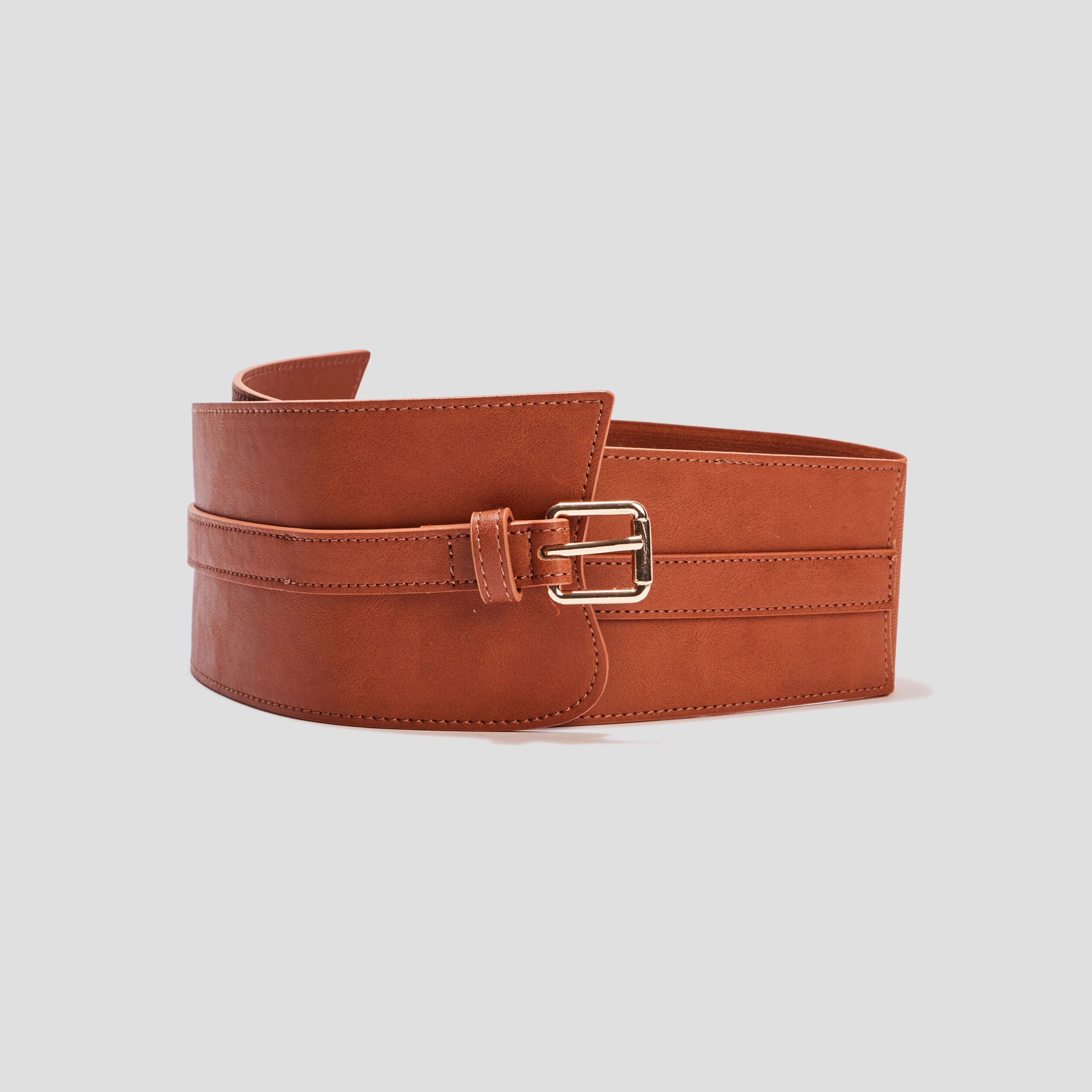 ceinture large avec boucle camel femme Ceinture large avec boucle camel femme