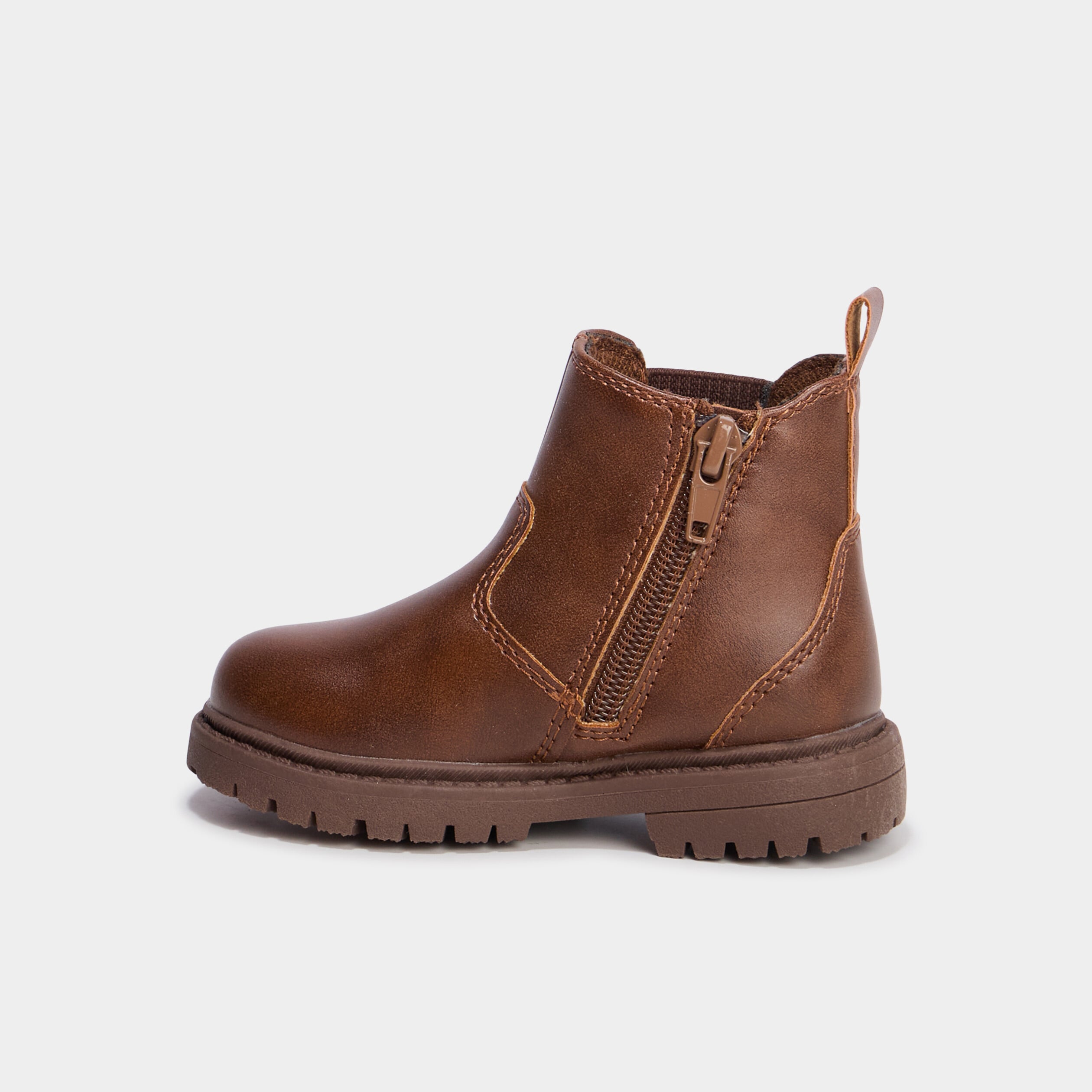 Bottines chelsea crant&eacute;es Liberto marron b&eacute;b&eacute; gar&ccedil;on