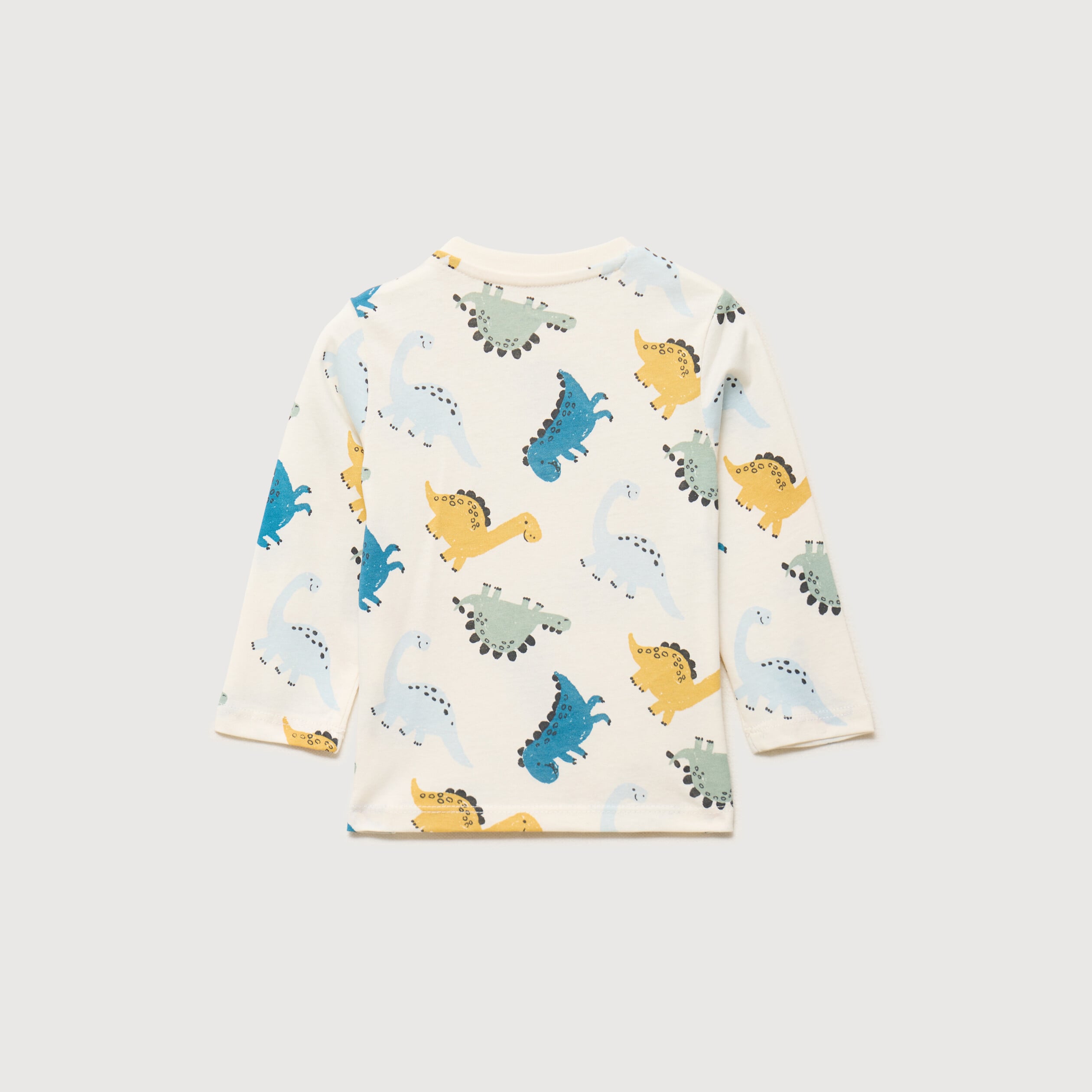 T-shirt manches longues coton ecru b&eacute;b&eacute; gar&ccedil;on