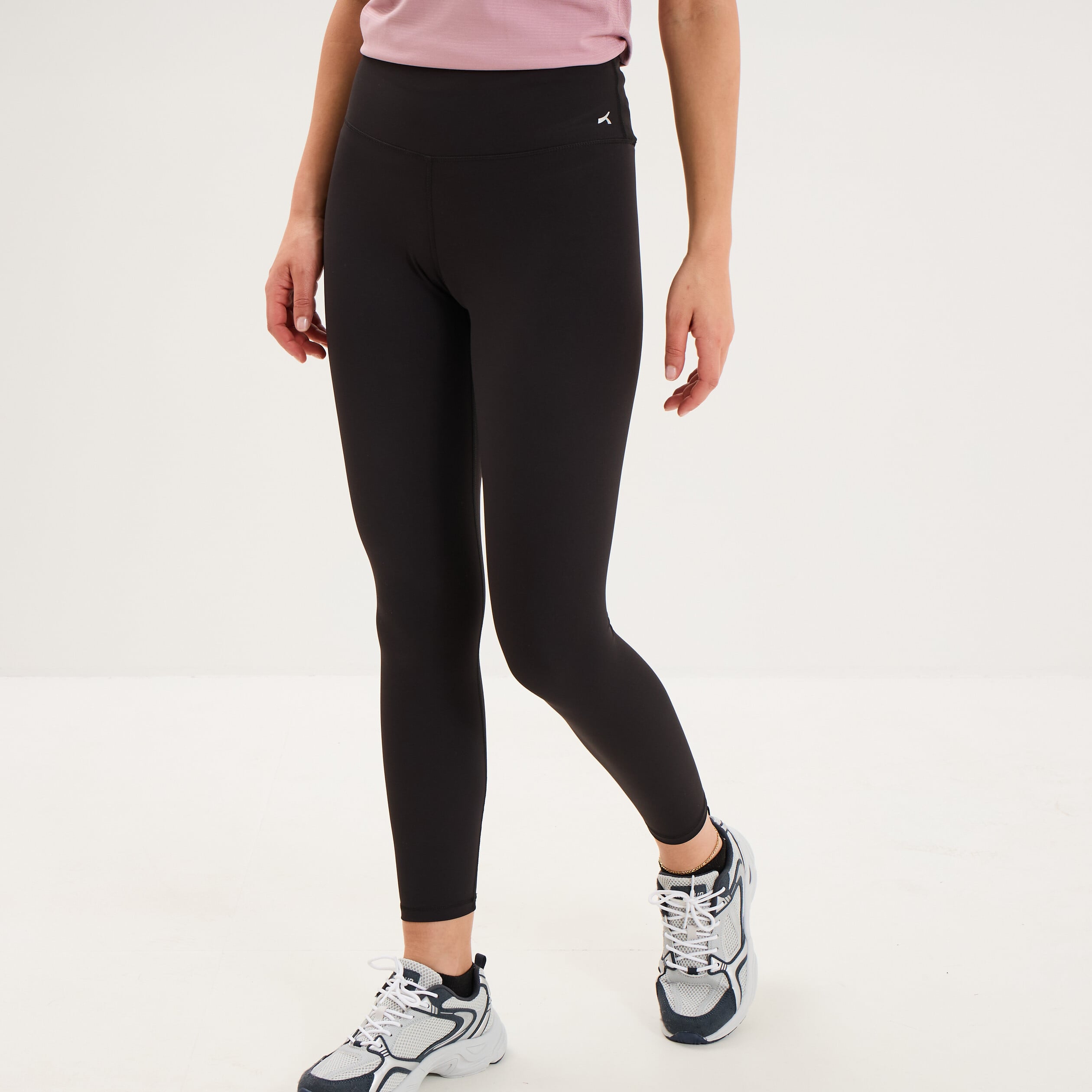 Legging de sport gainant taille haute noir femme