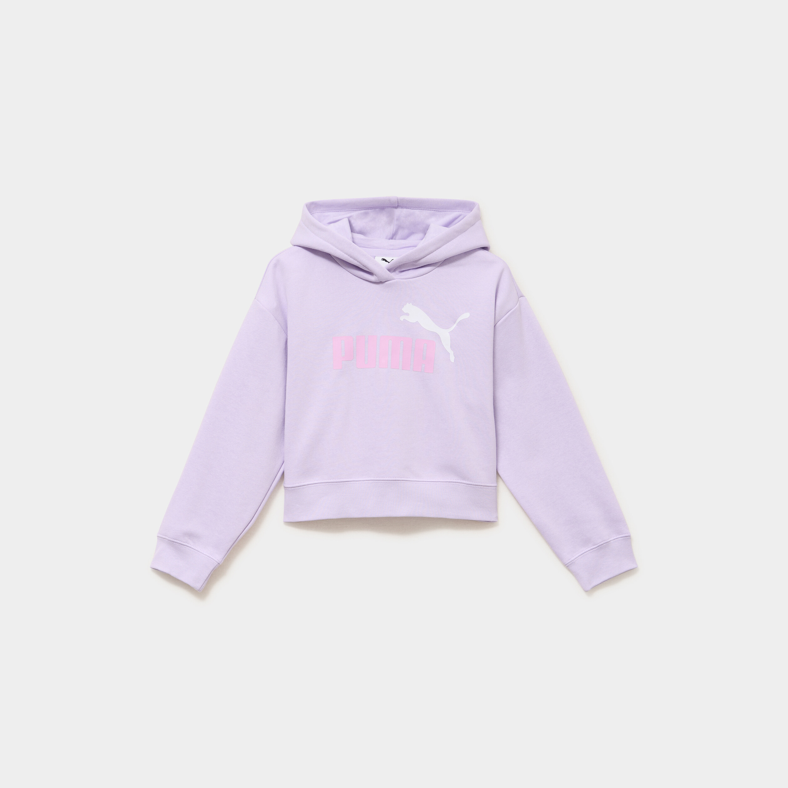 Sweat hoodie &agrave; capuche Puma parme fille