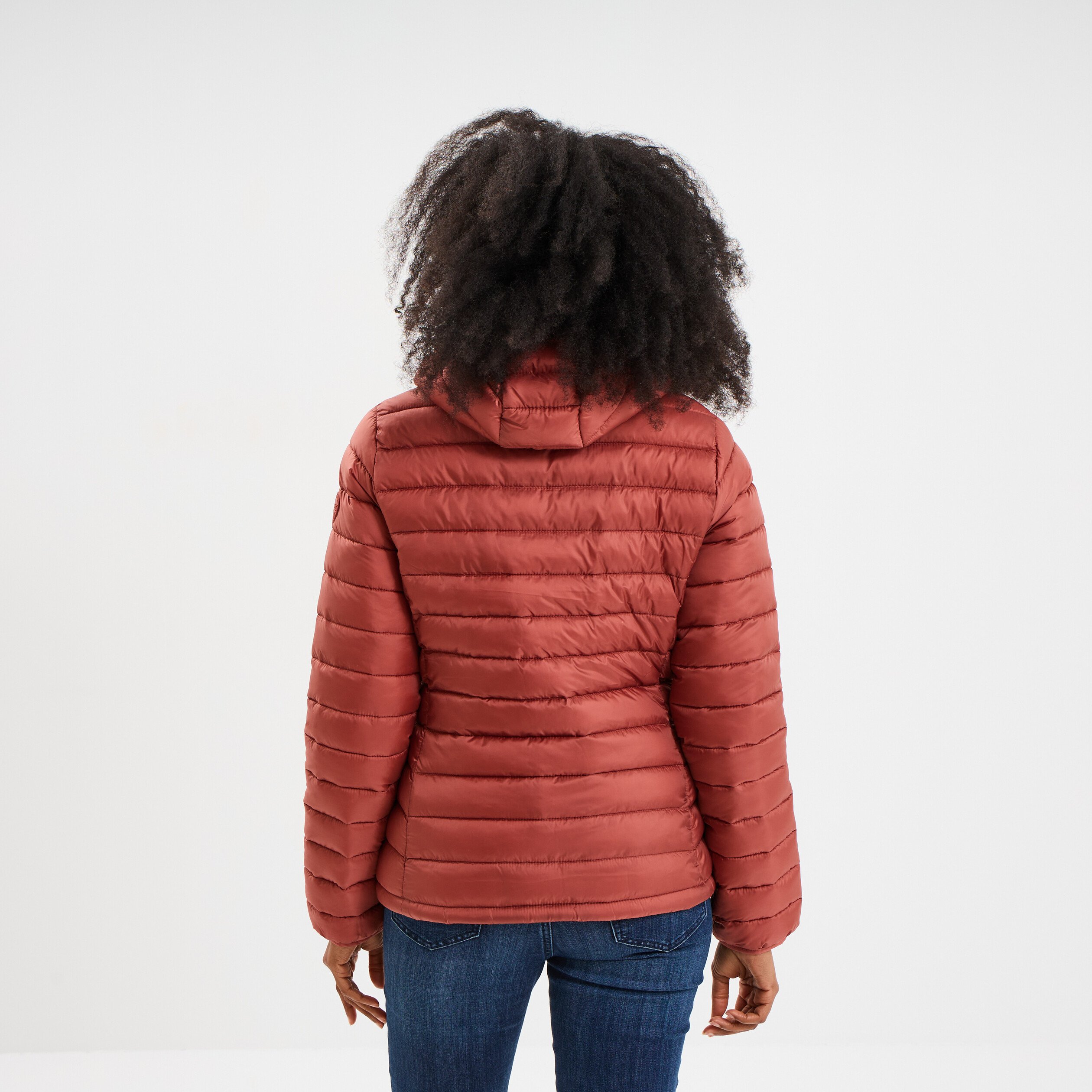 doudoune legere deperlante a capuche vieux rose femme Doudoune légère déperlante à capuche vieux rose femme