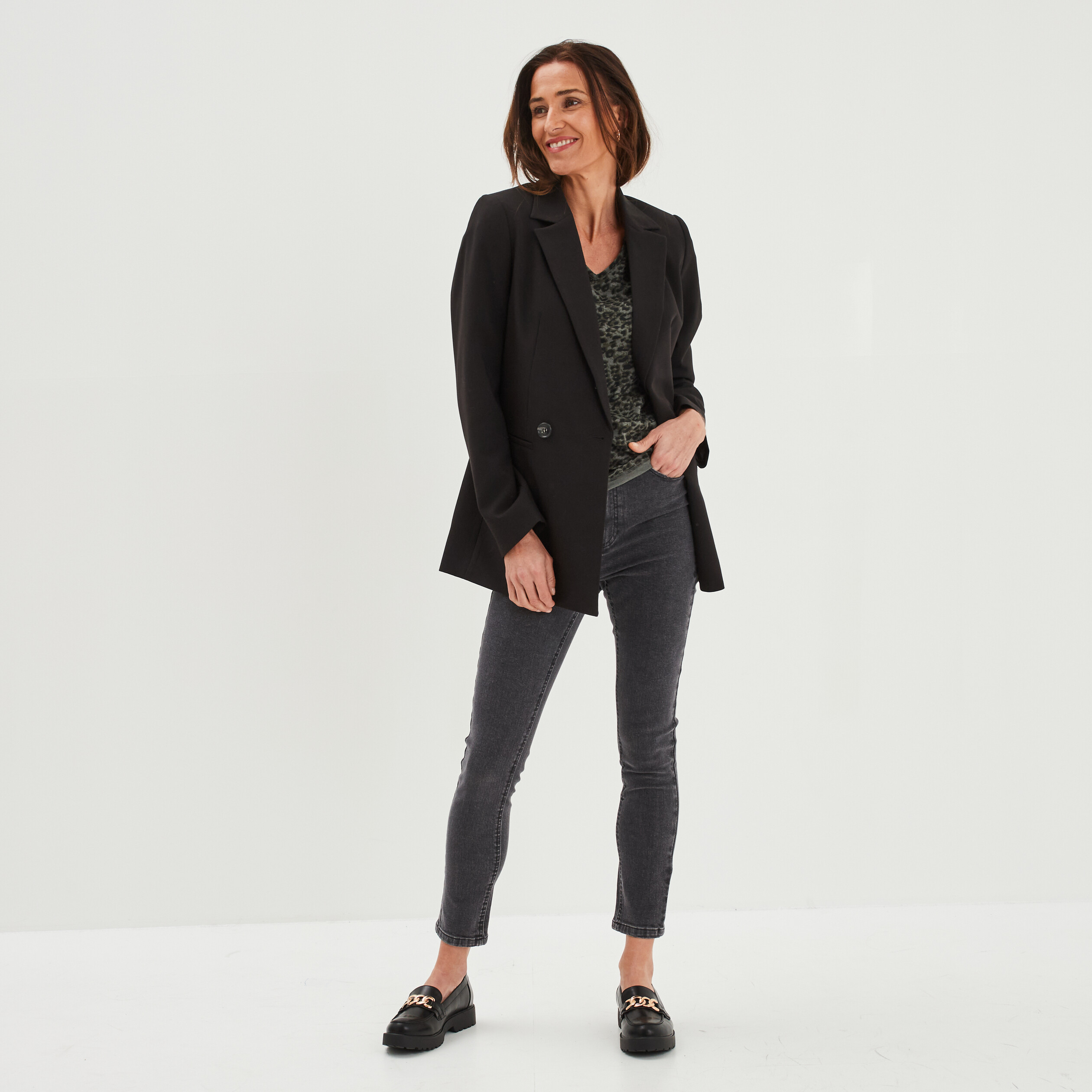 Veste tailleur Liberto noir femme La Halle