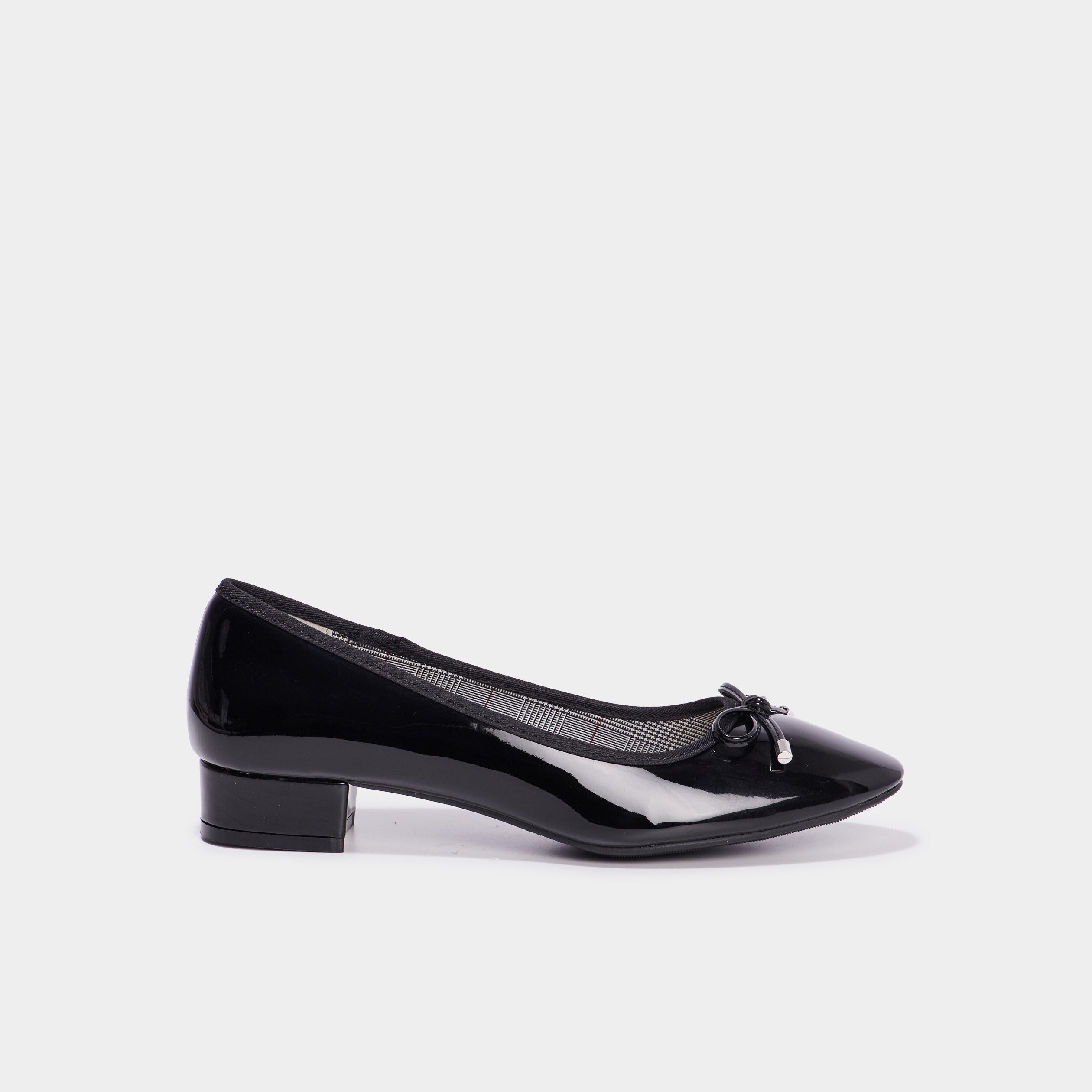 ballerines a talons vernies noir femme Ballerines à talons vernies noir femme