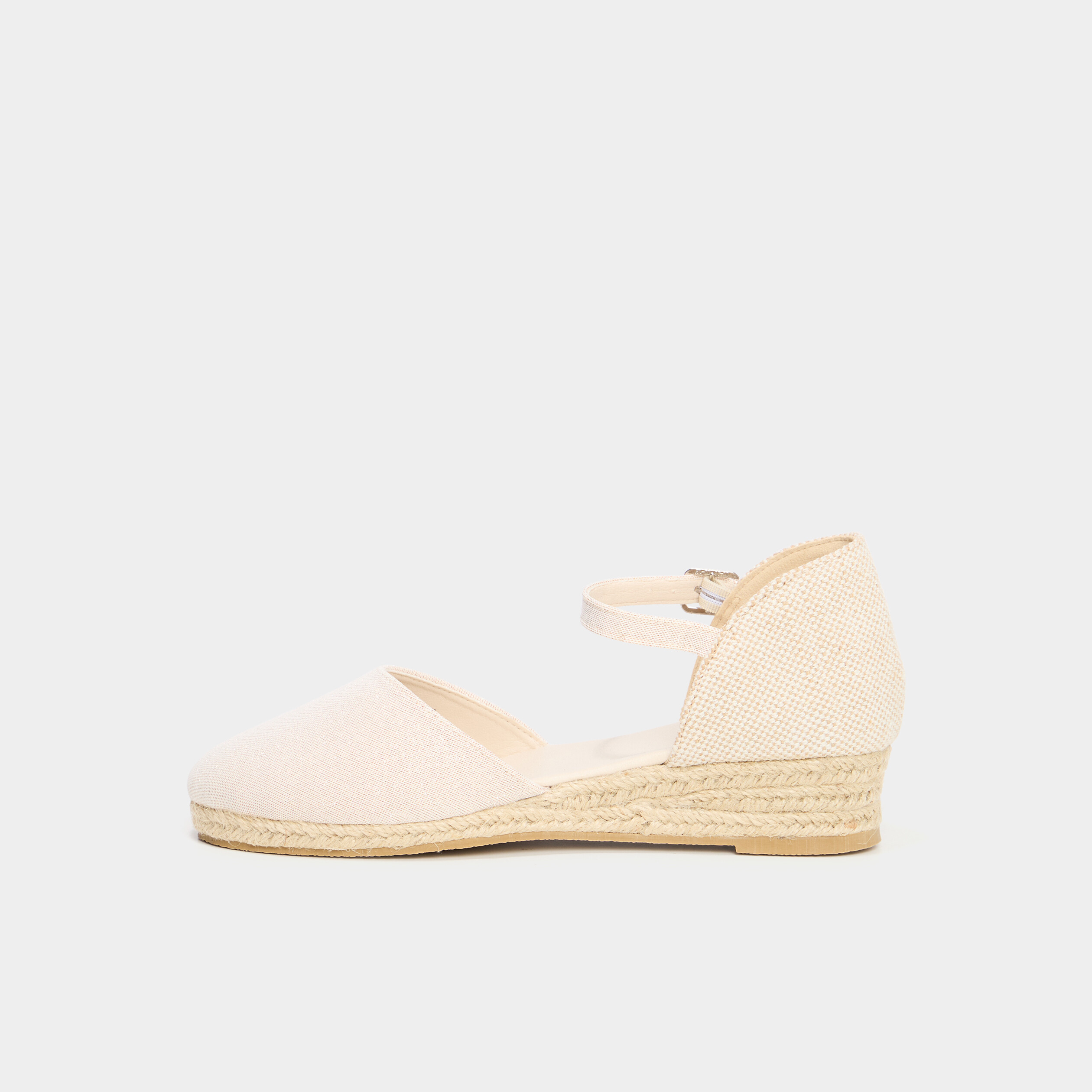 espadrilles talons compenses blanc fille Espadrilles talons compensés blanc fille