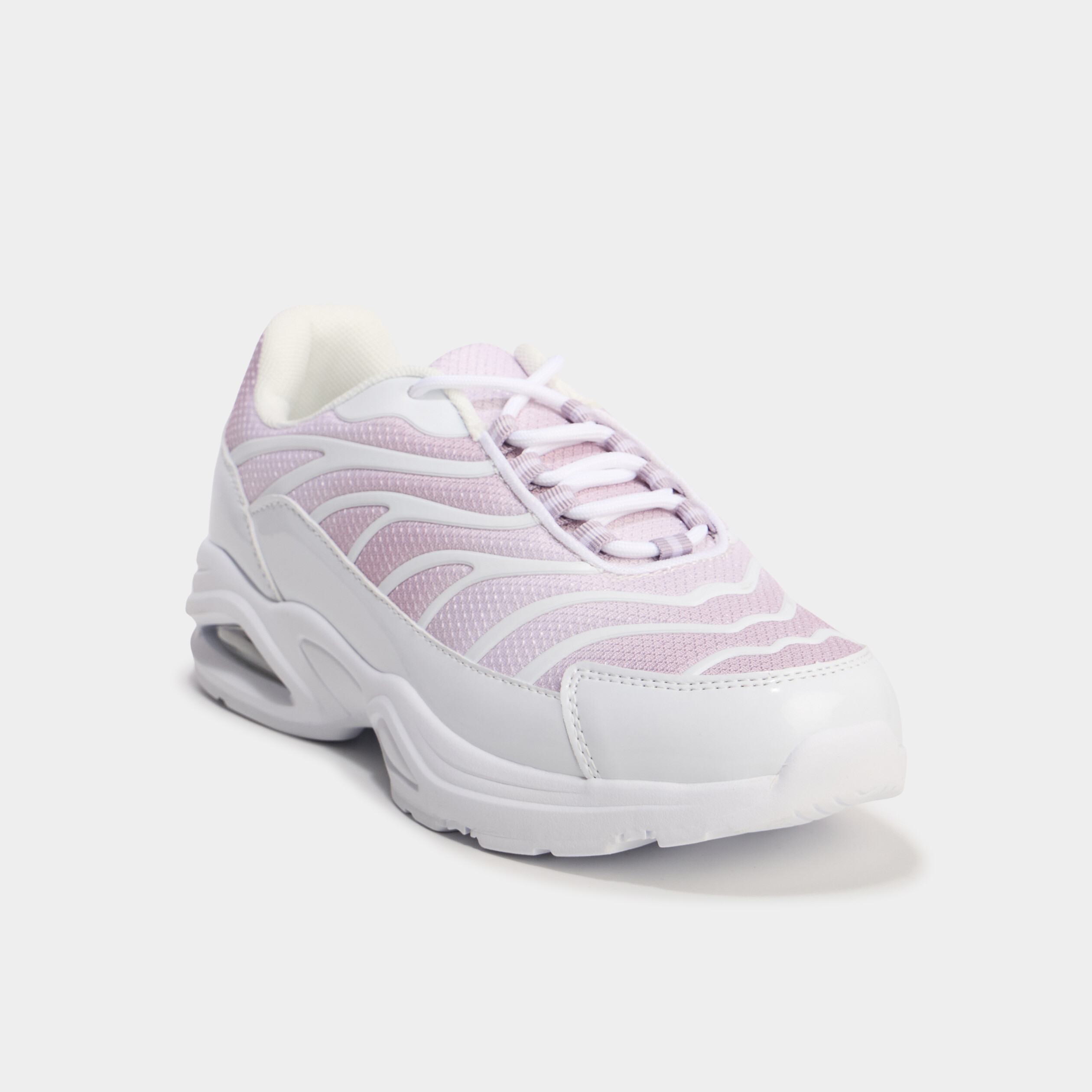 Baskets running semelles bulles rose femme La Halle