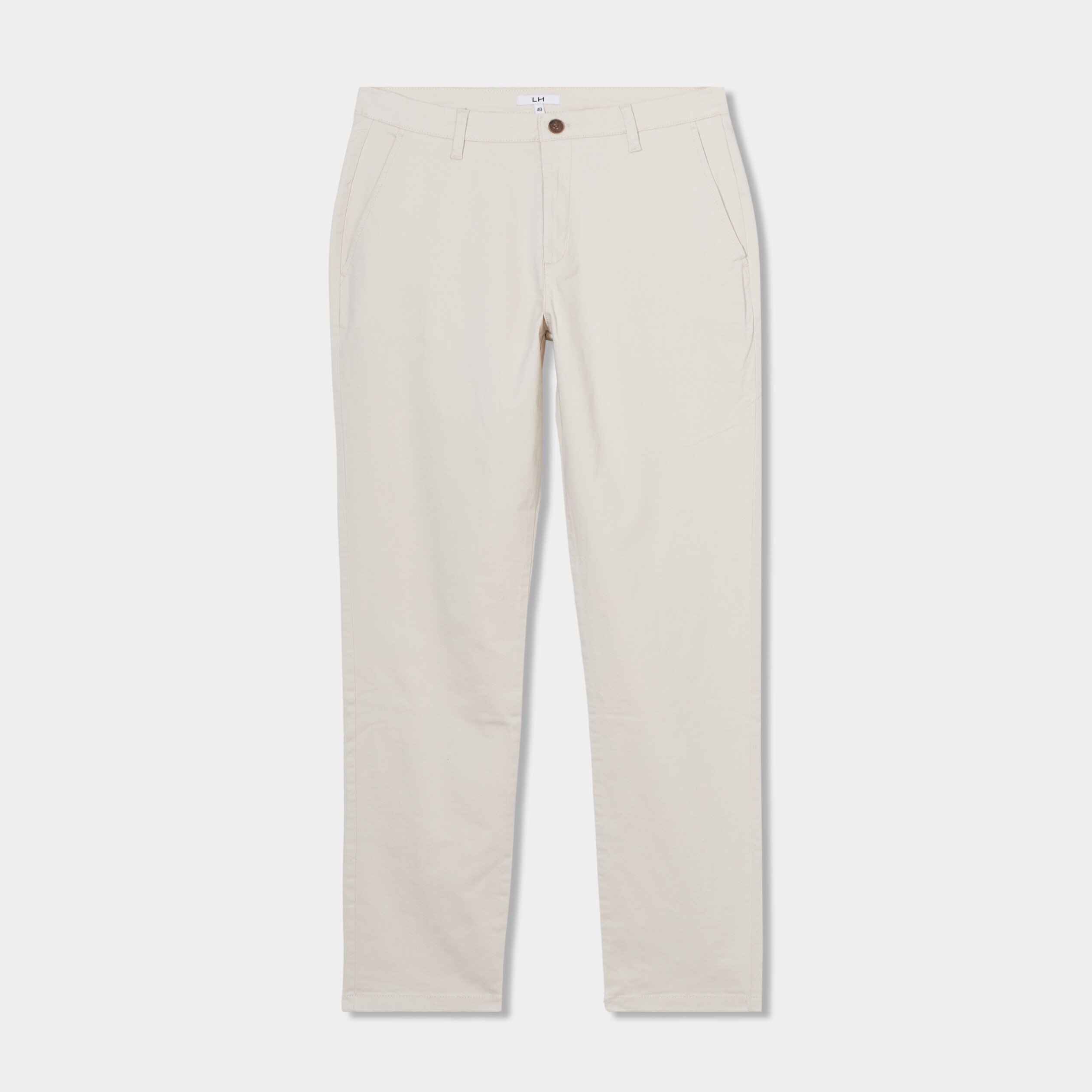 pantalon chino droit stretch beige homme Pantalon chino droit stretch beige homme
