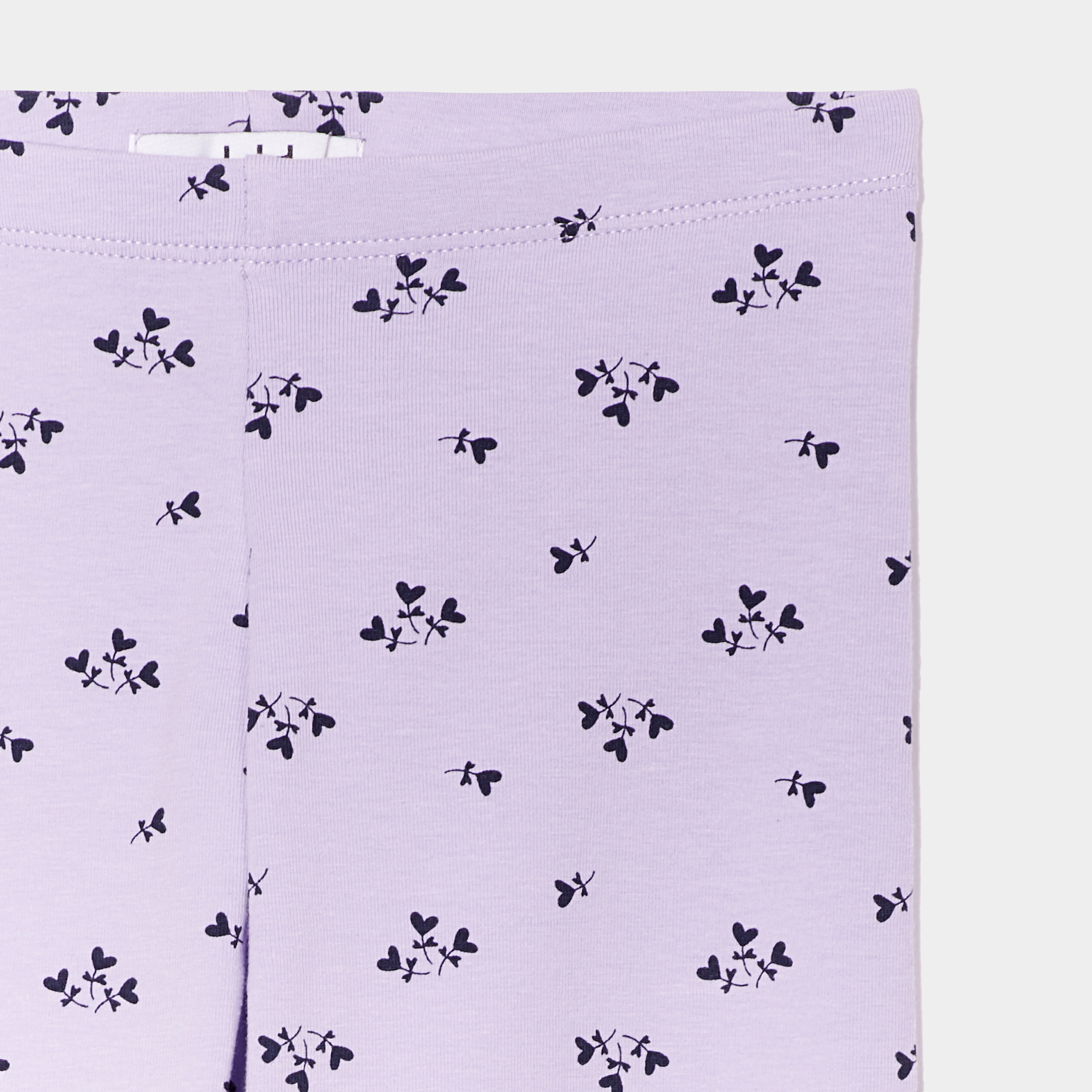 legging long elastique coton mauve fille Legging long élastiqué coton mauve fille