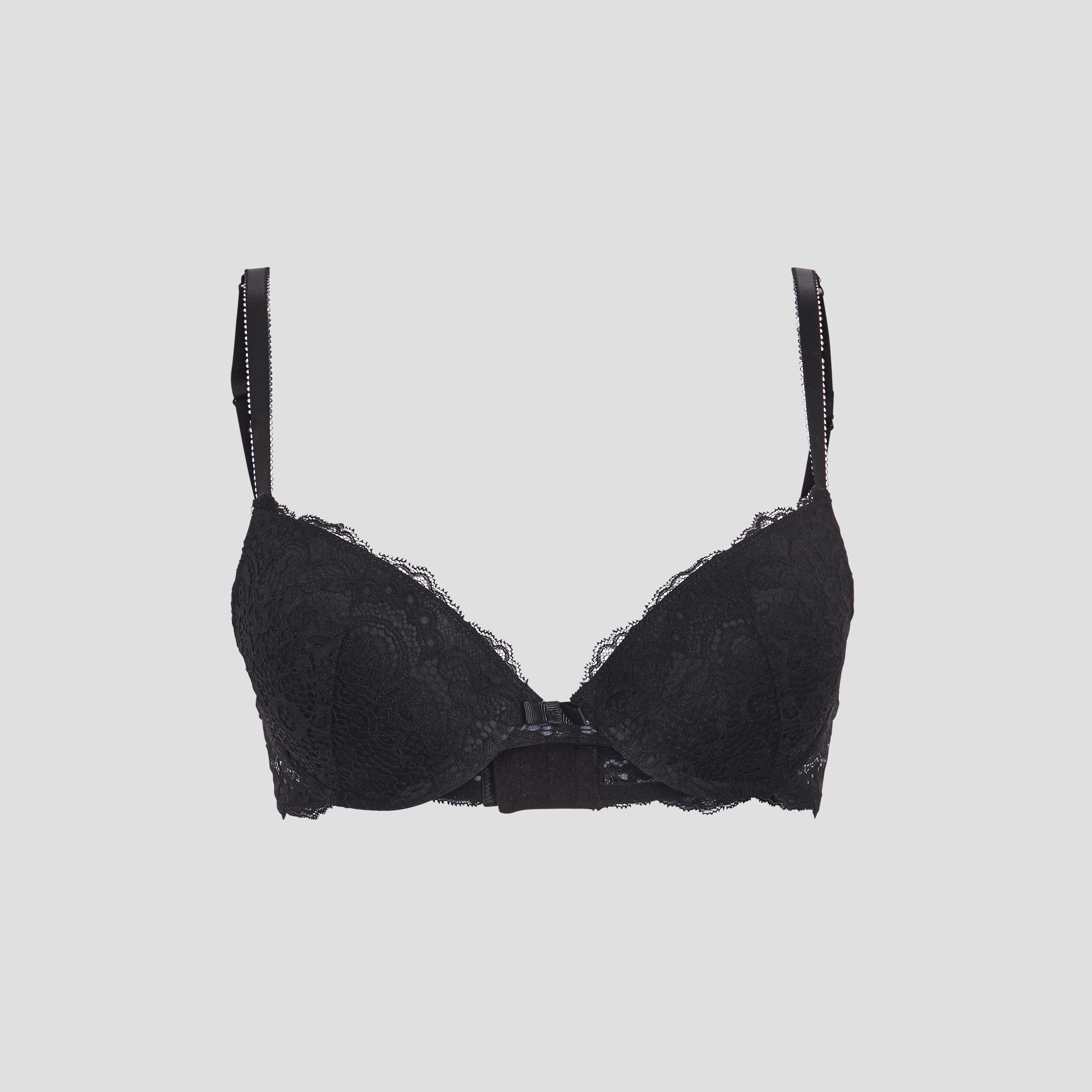 Soutien-gorge en dentelle ampliforme noir femme