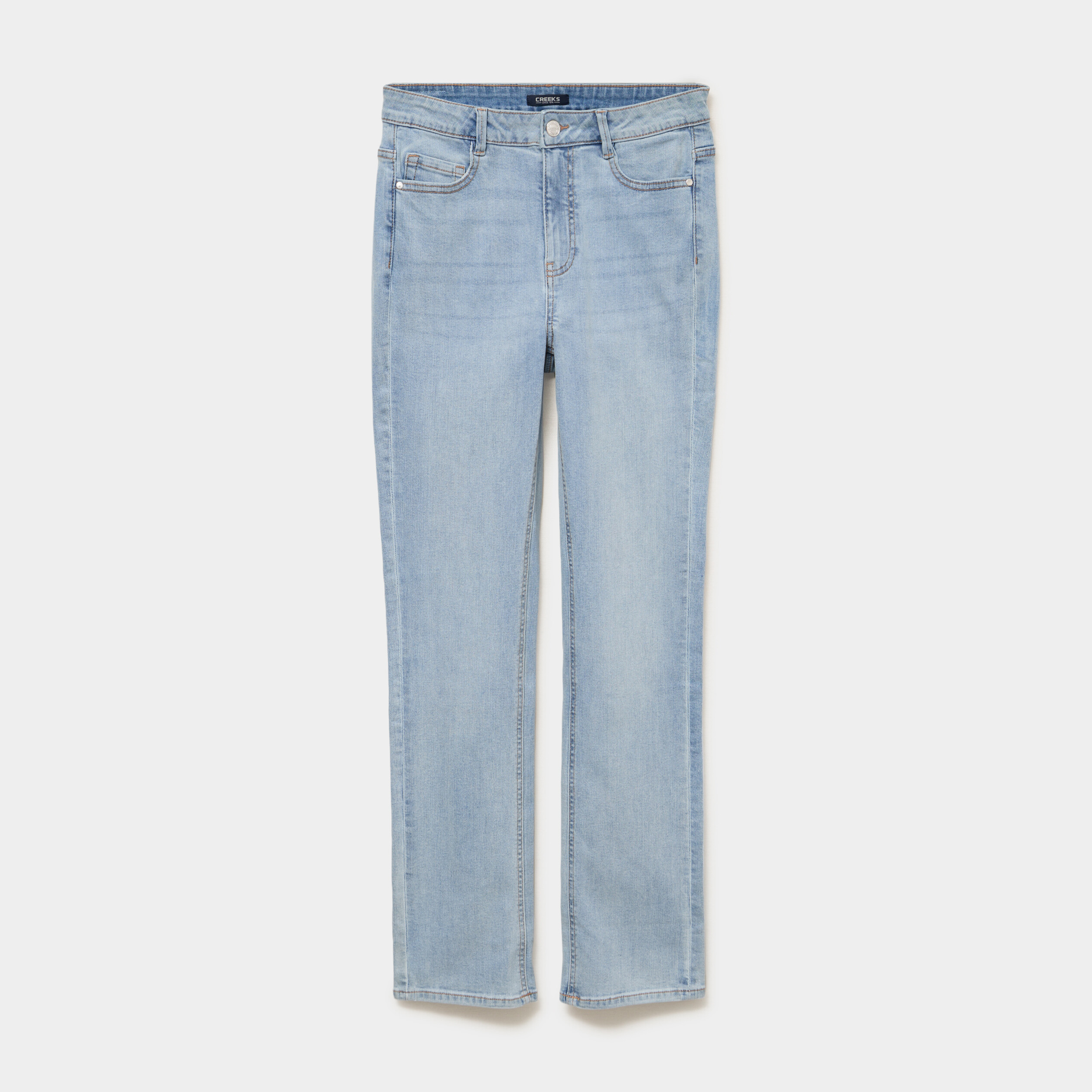 Jeans regular 5 poches coton denim double stone femme