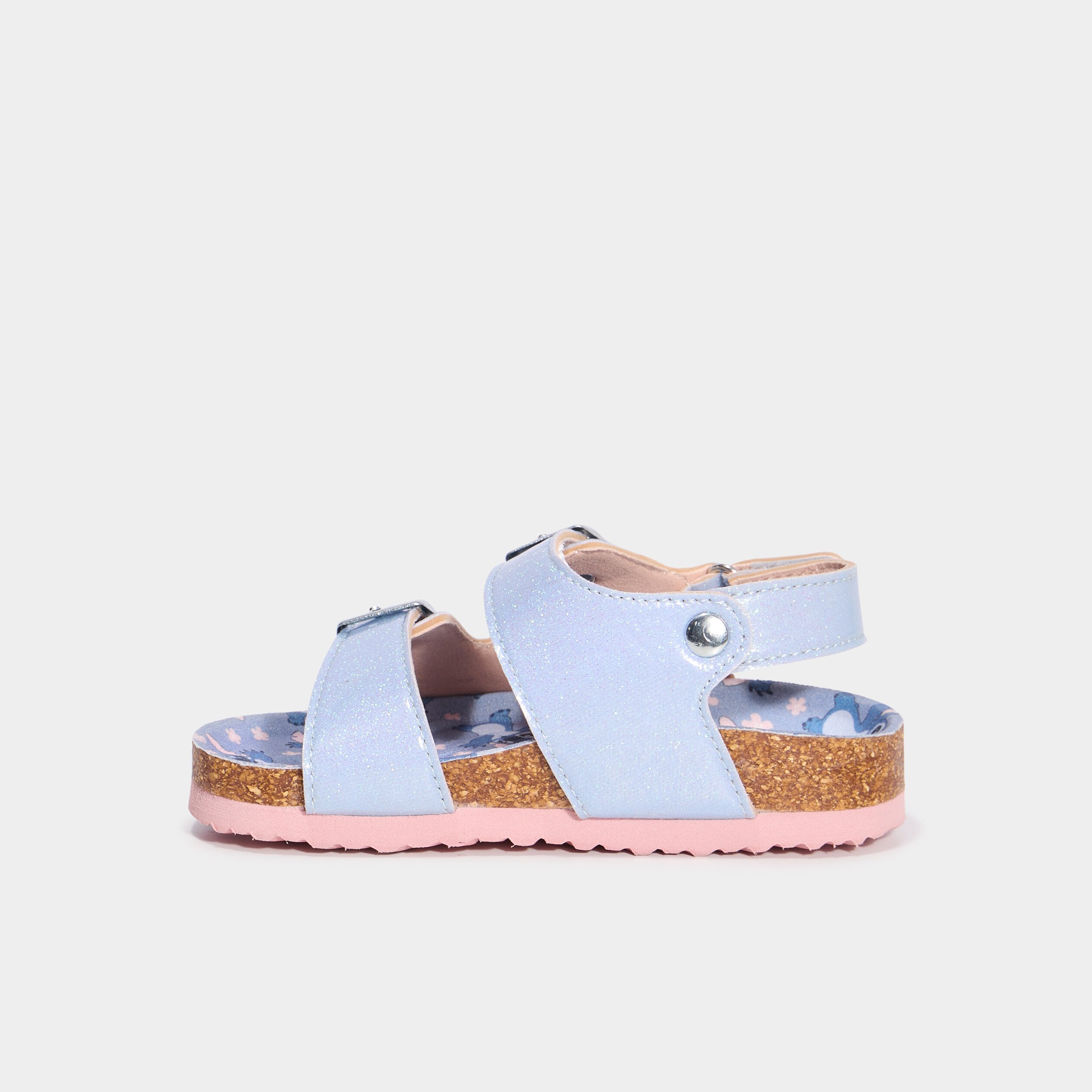 sandales a paillettes stitch bleu fille Sandales à paillettes Stitch bleu fille
