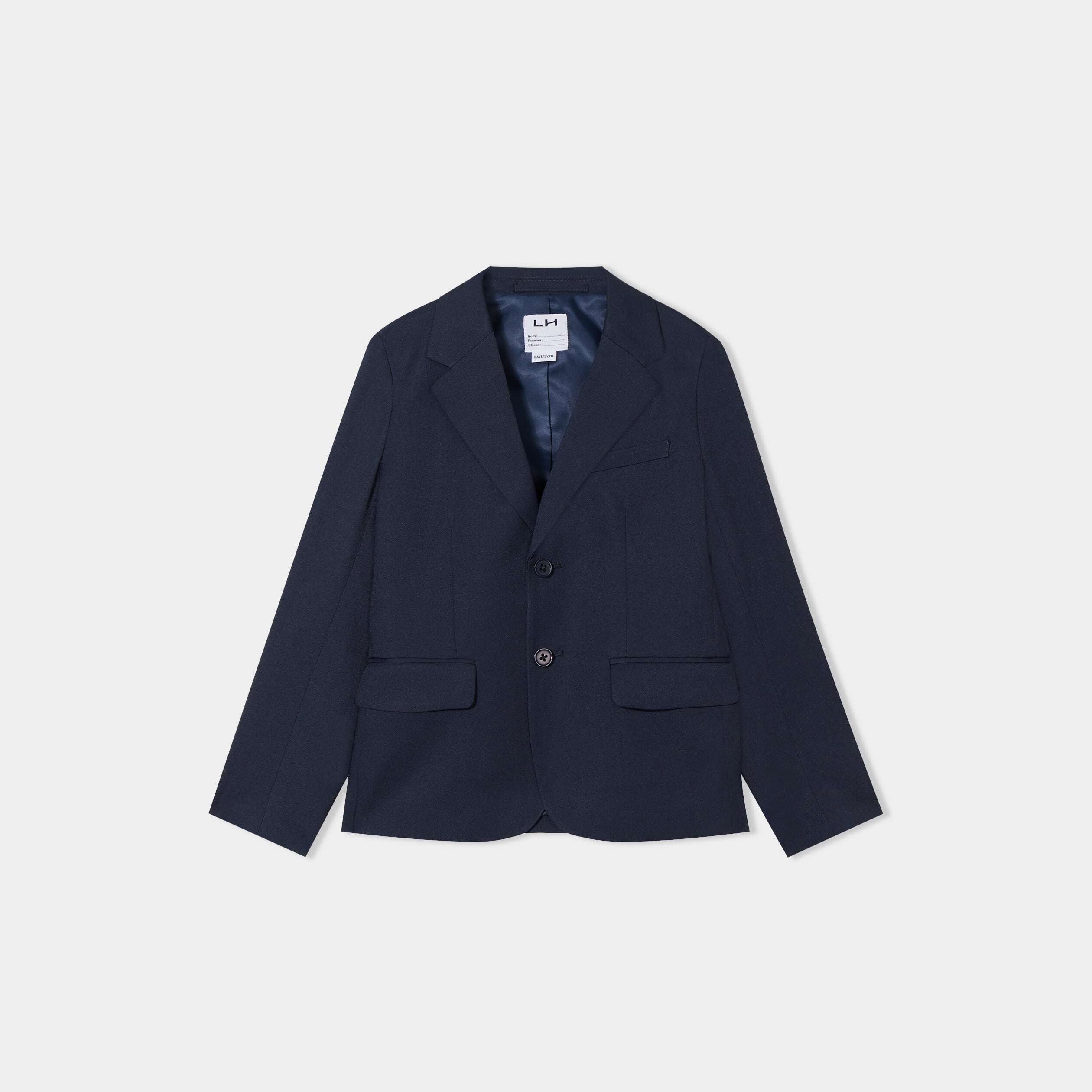 Veste blazer c&eacute;r&eacute;monie boutonn&eacute;e bleu marine gar&ccedil;on