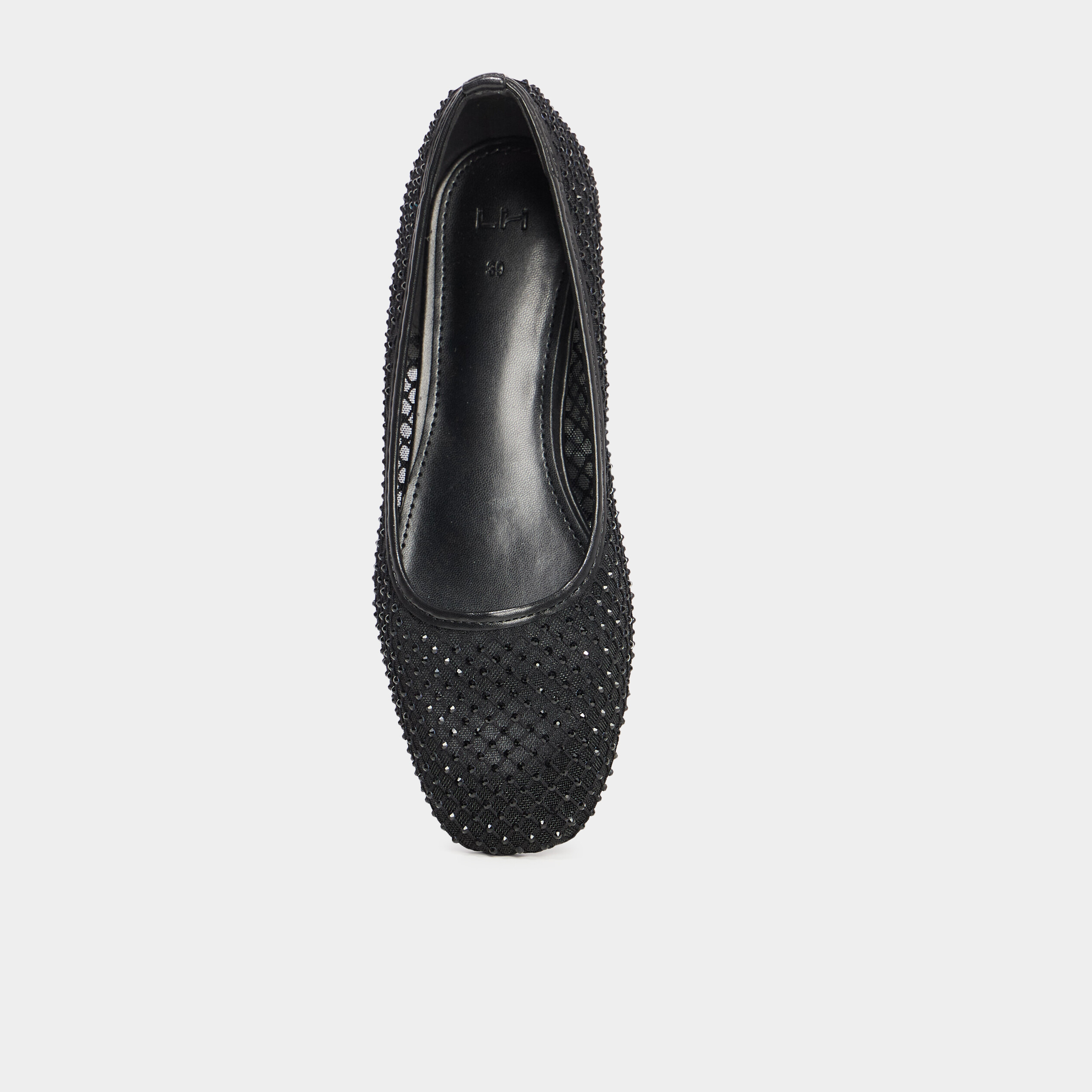 Ballerines strass noir femme