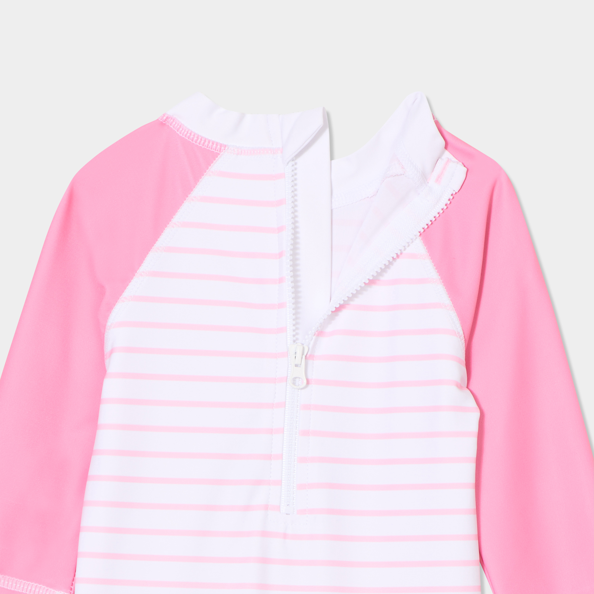 Combinaison de bain rose b&eacute;b&eacute; fille