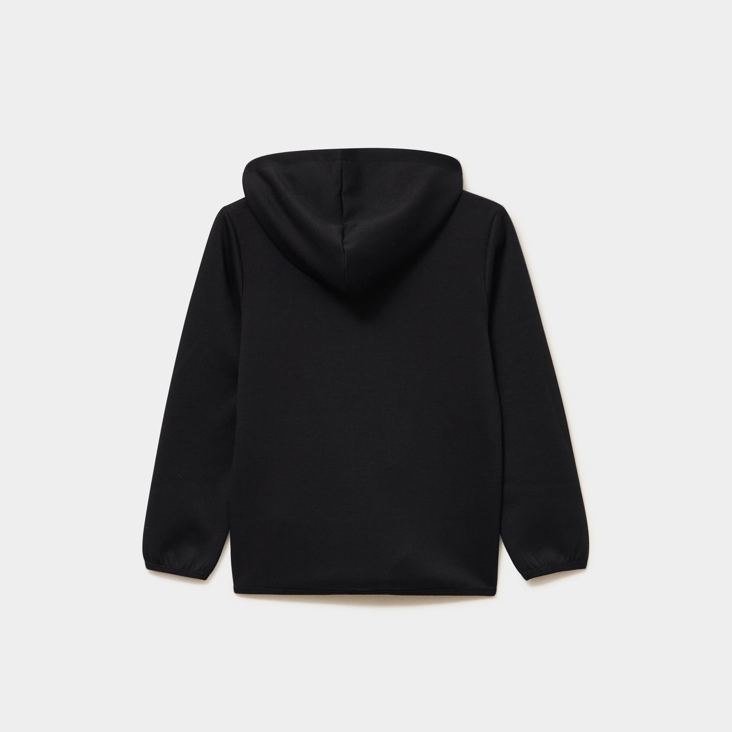 Sweat zipp&eacute; &agrave; capuche noir gar&ccedil;on