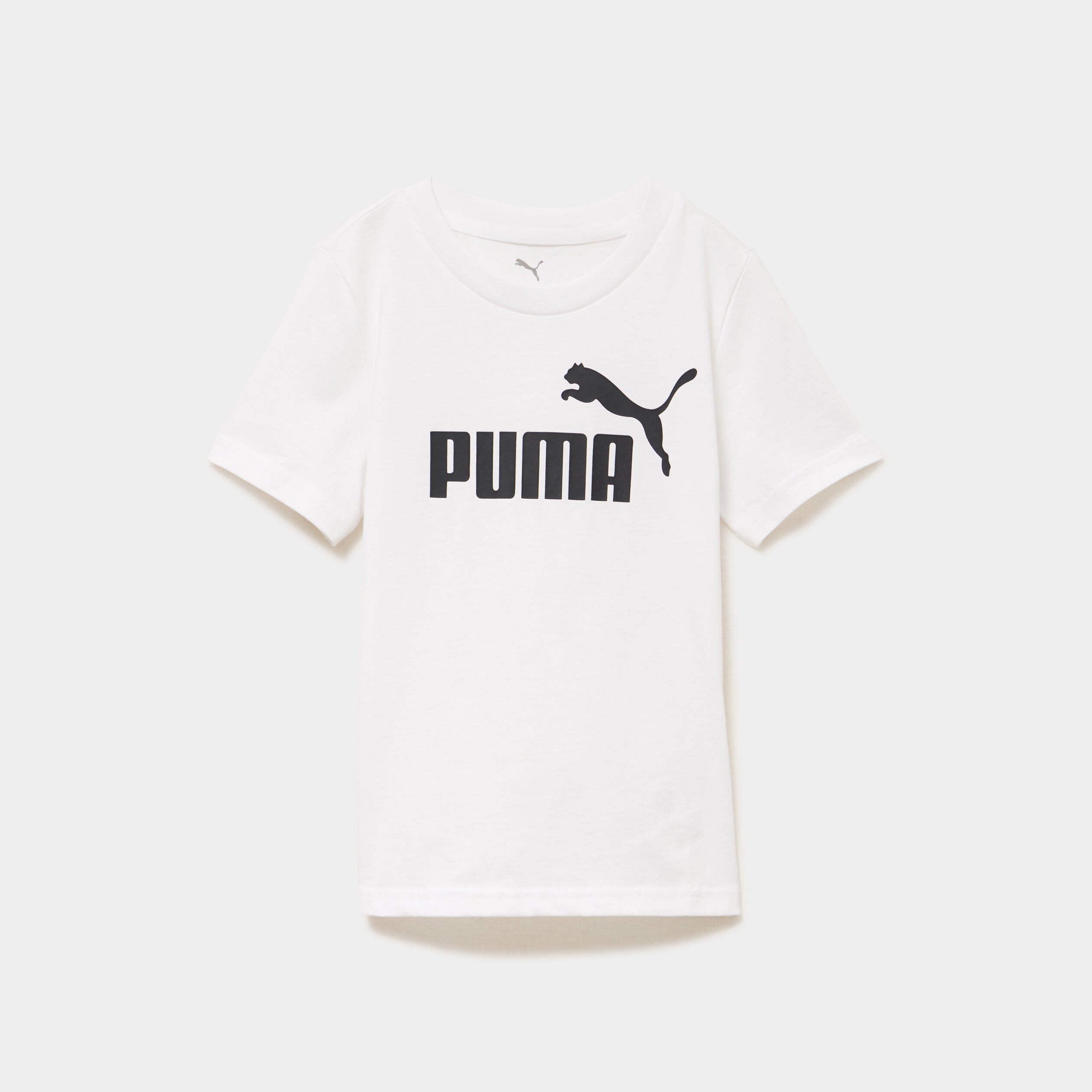 T-shirt droit &agrave; manches courtes Puma blanc fille