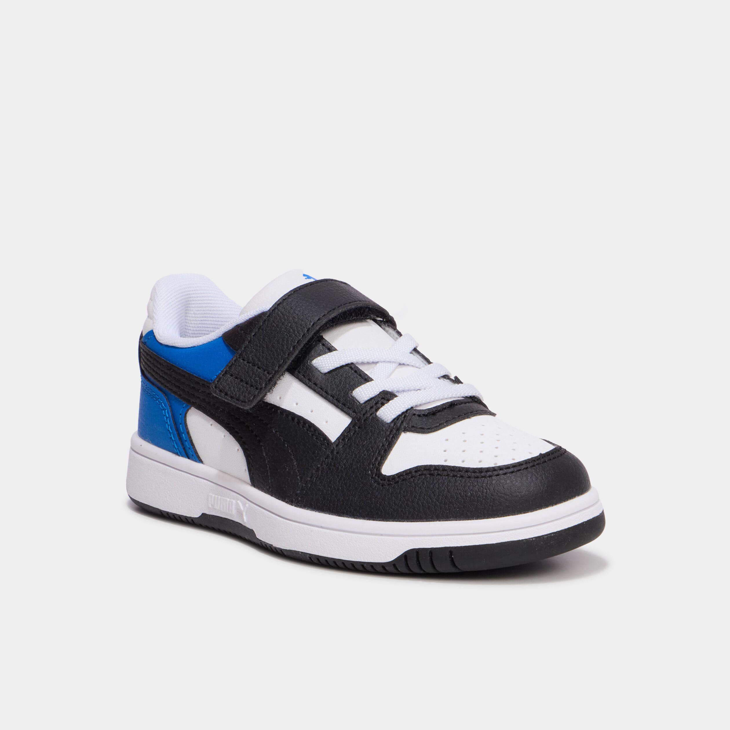 Baskets &agrave; scratchs Puma Rebound Slam bleu electrique gar&ccedil;on