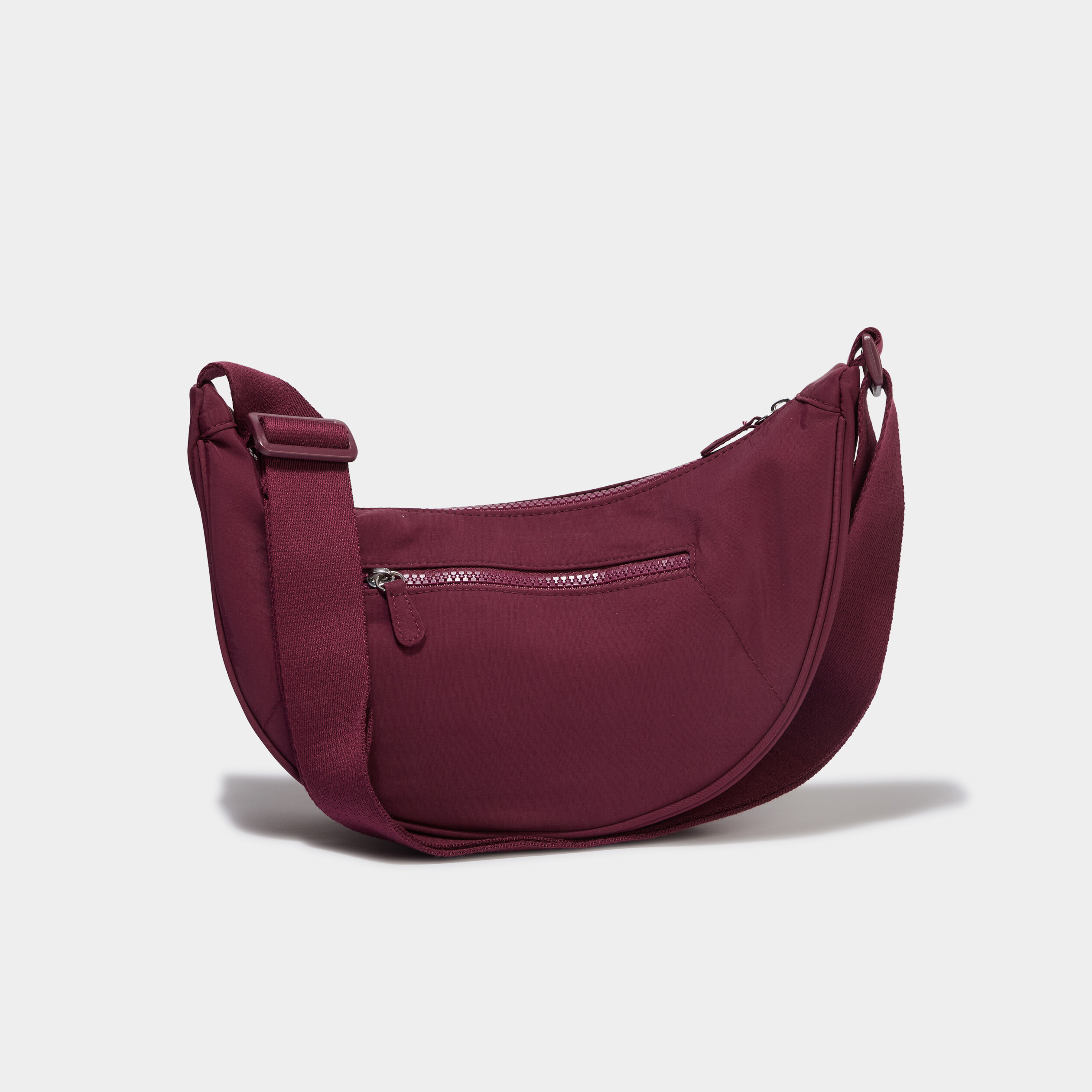 Sac banane en bandouli&egrave;re prune femme
