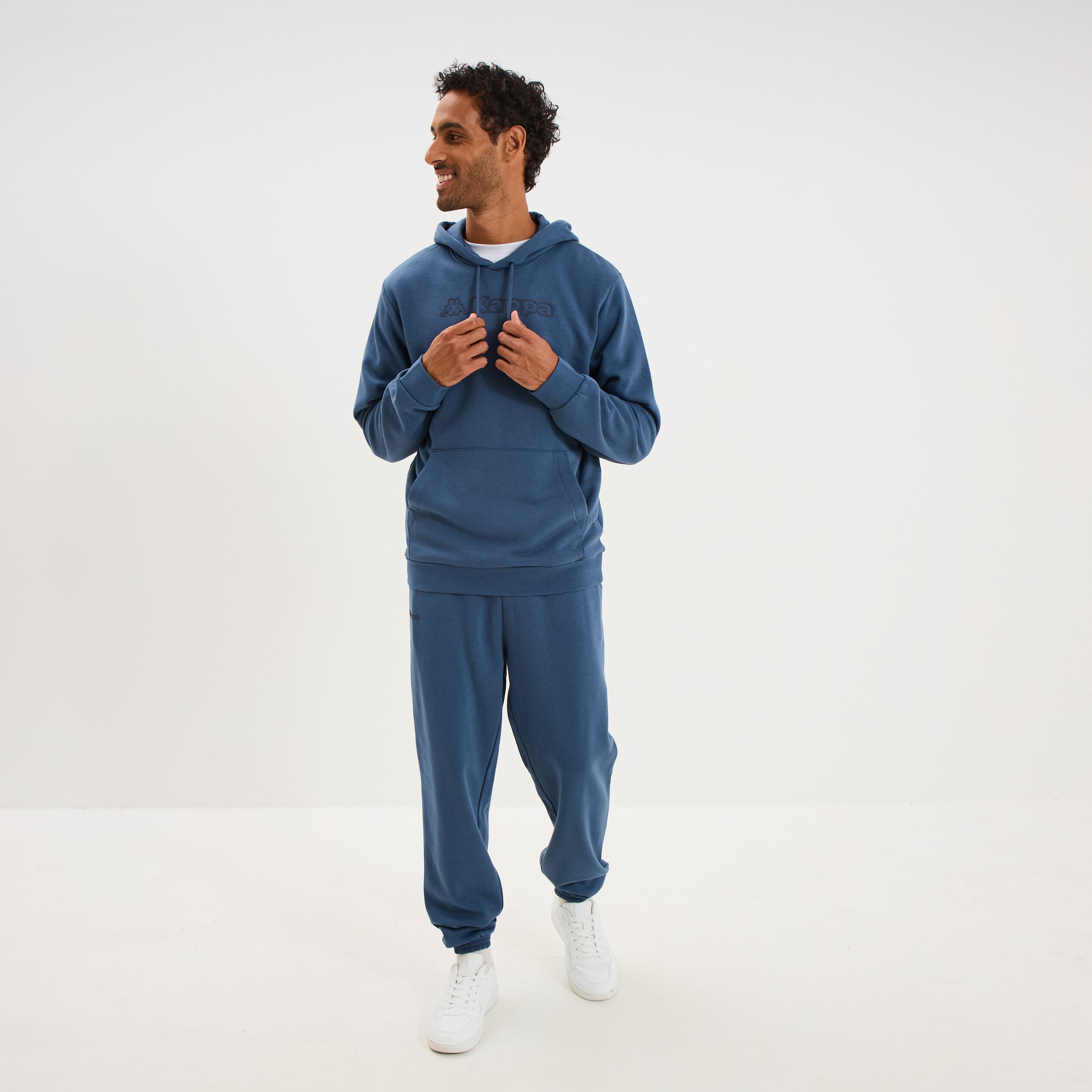 Pantalon de jogging regular Kappa bleu gris homme