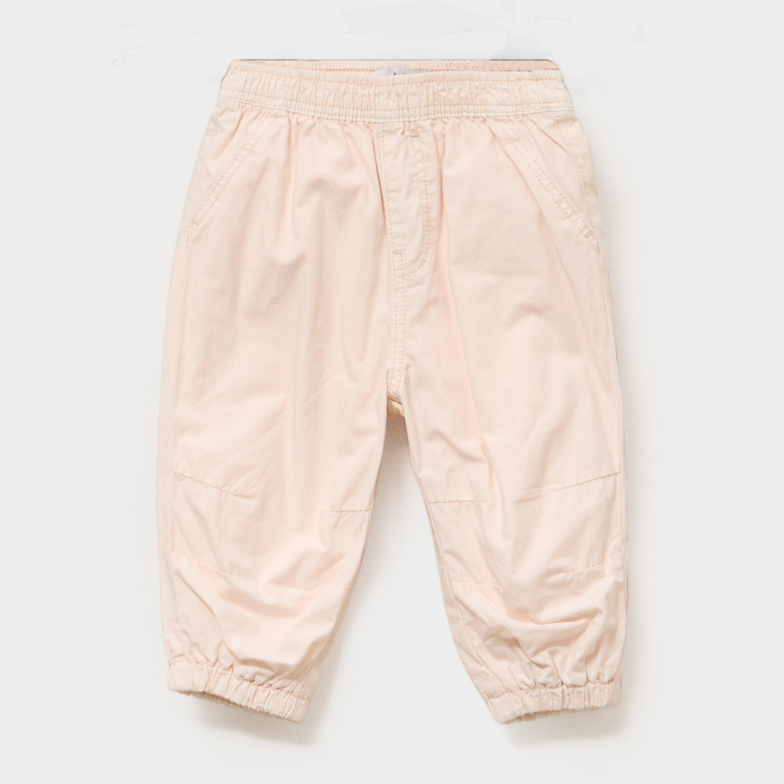 Pantalon jogger doublage coton beige b&eacute;b&eacute; fille