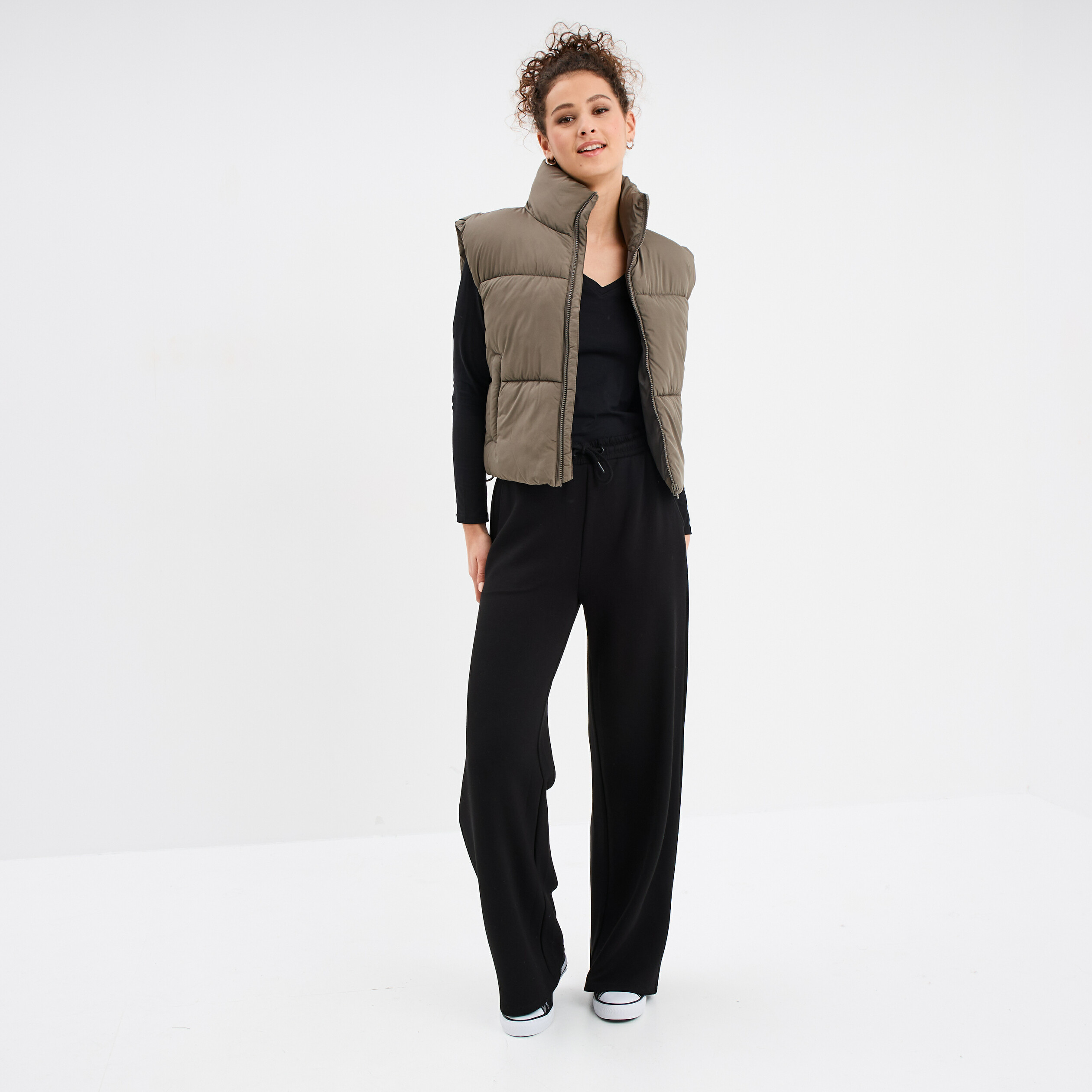 pantalon de jogging large noir femme Pantalon de jogging large noir femme