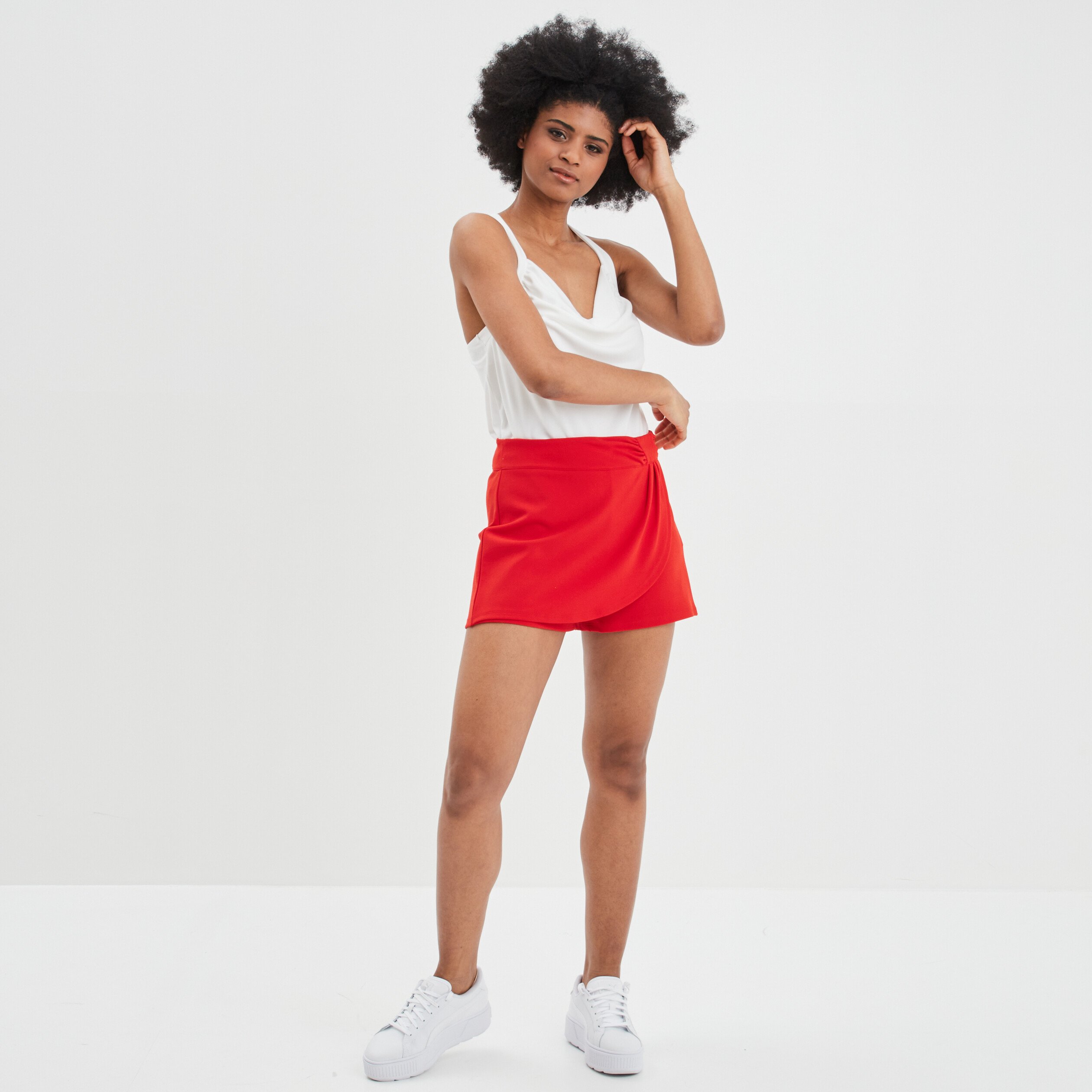 Jupe rouge droite sales