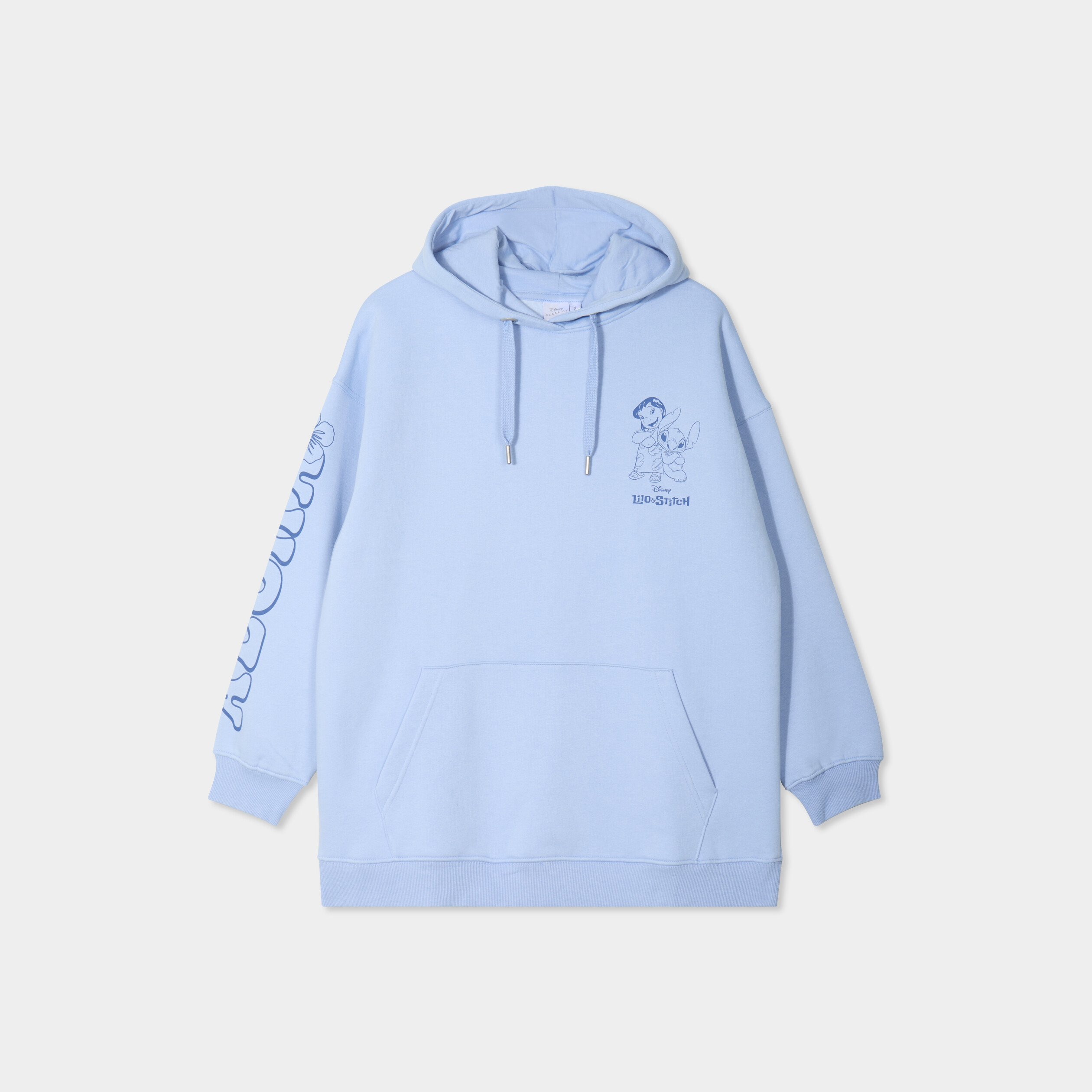 sweat hoodie a capuche stitch lilo bleu ciel femme Sweat hoodie à capuche Stitch Lilo bleu ciel femme