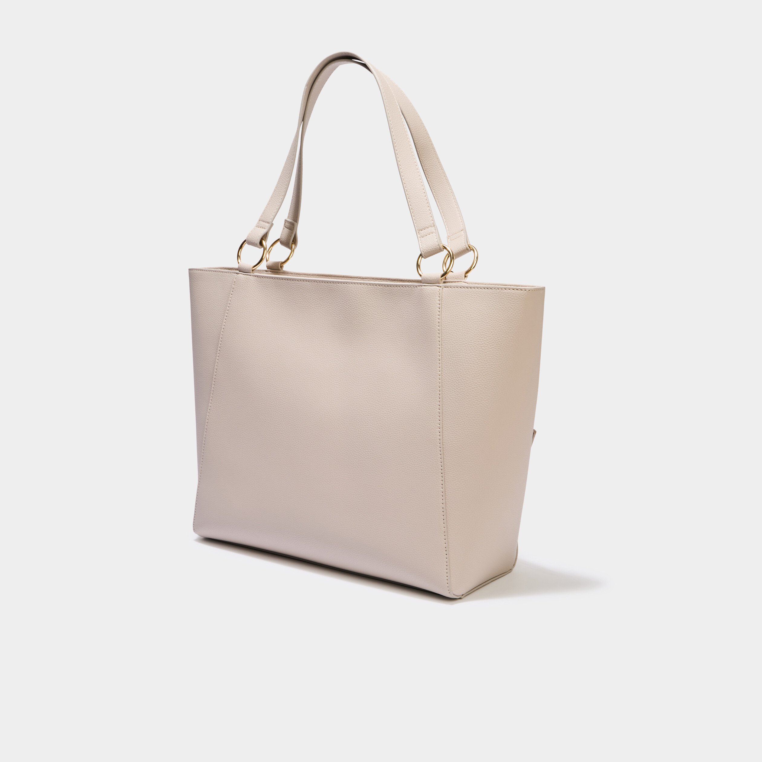 sac cabas avec porte cartes ivoire femme Sac cabas avec porte-cartes ivoire femme