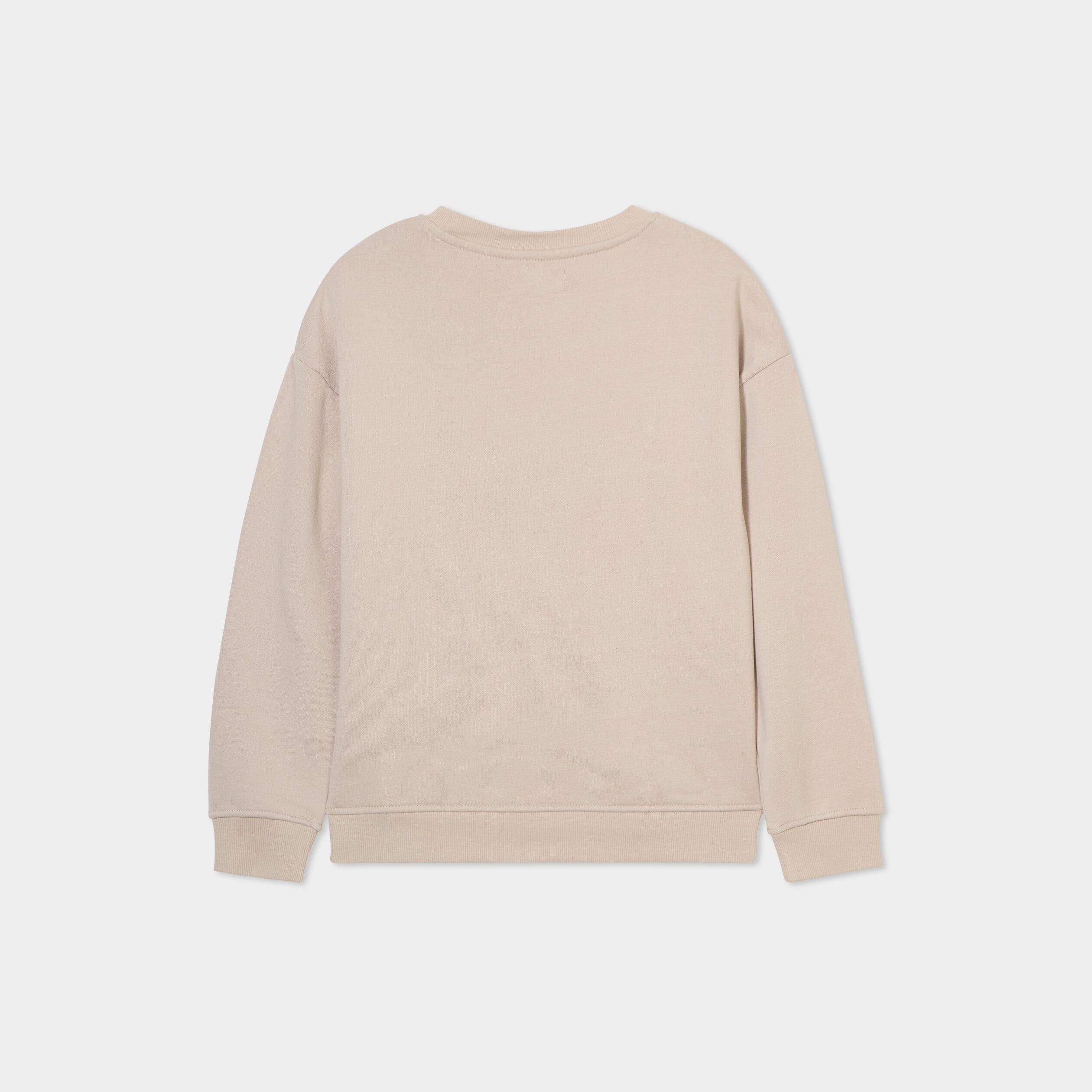 Sweat oversize manches longues col rond gris fonc&eacute; gar&ccedil;on